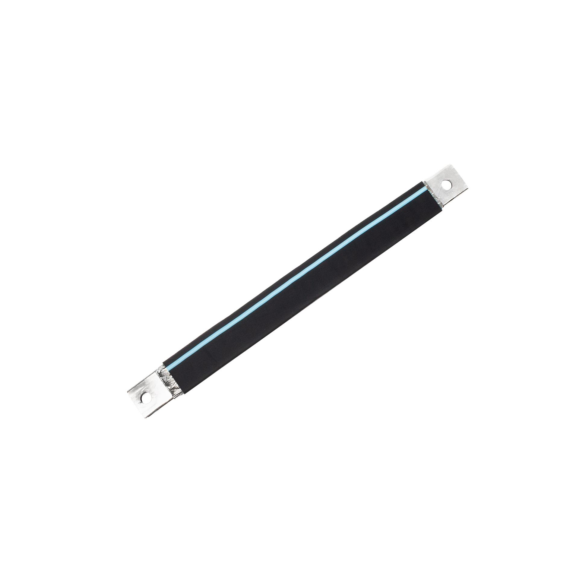 tresse de cuivre isolée, cuivre isolé "L:730mm" 240mm², 630A, M10 & M12, sans halogène