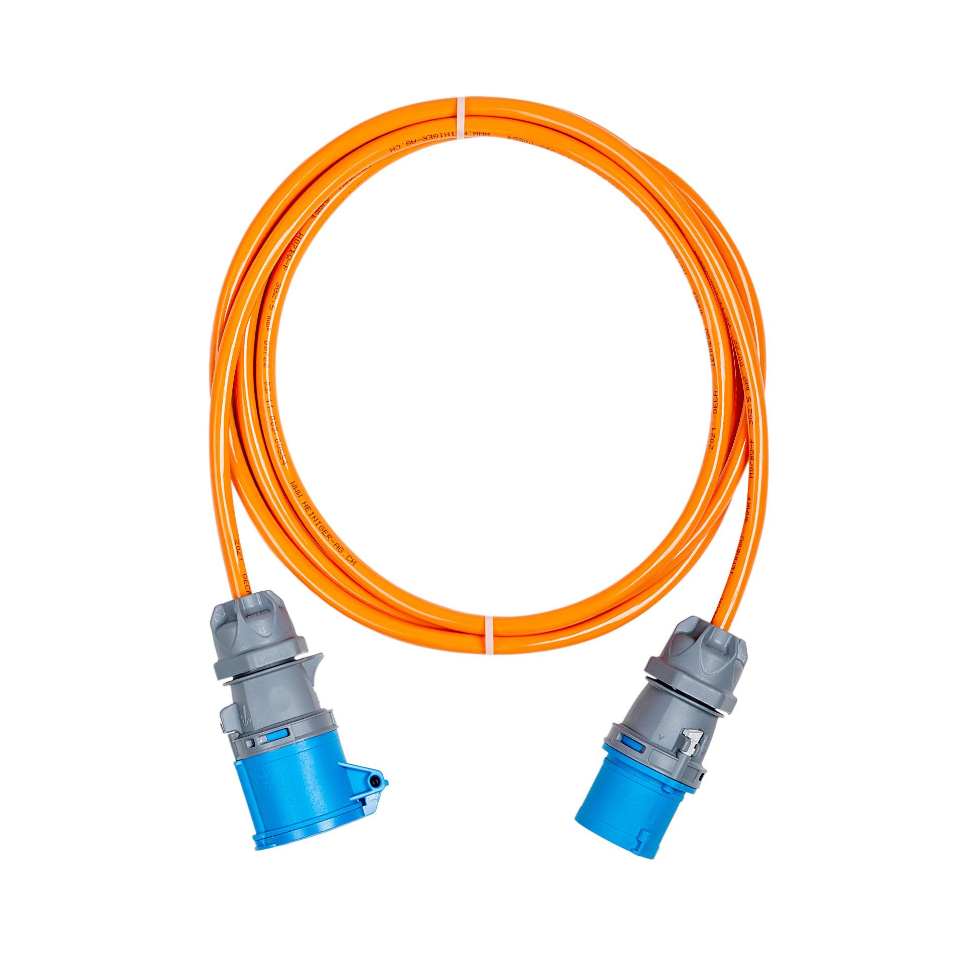 CEE Verlängerungskabel 16A, 3P, 6h, IP44, 3 Meter G-PUR 3x1.5mm²