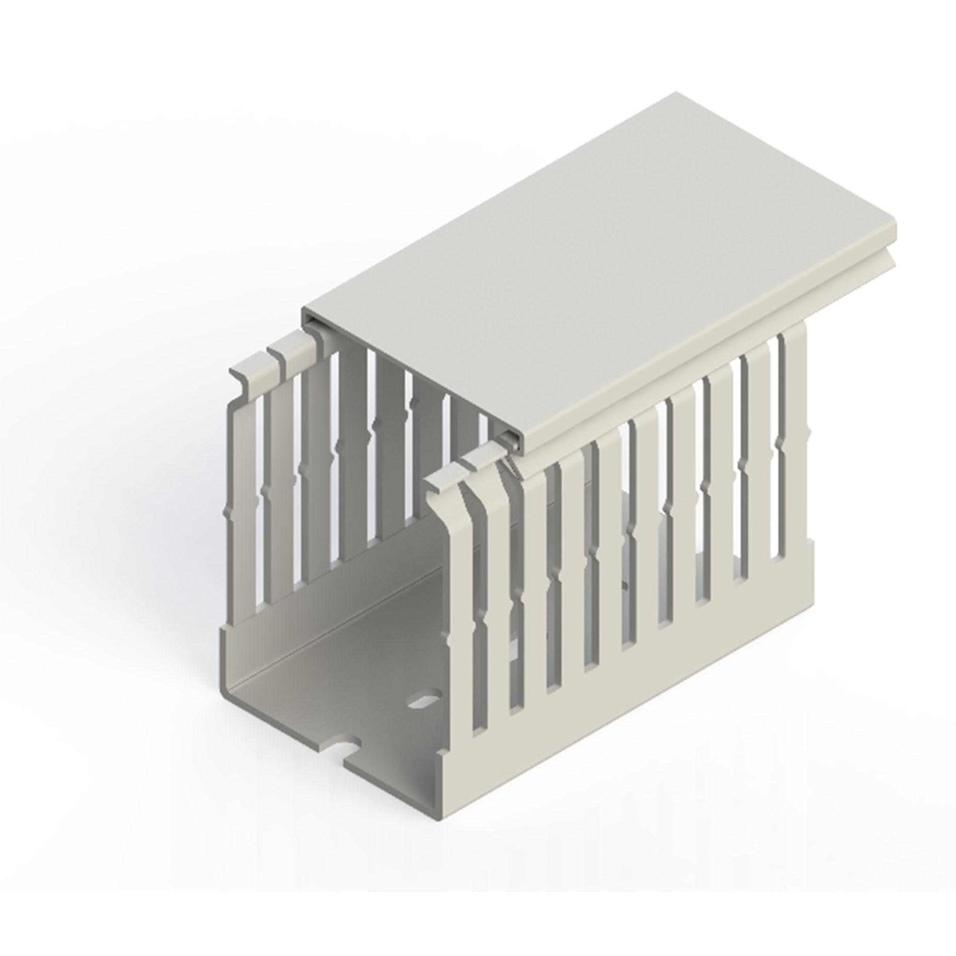 Halogen-free cable duct light grey (DIN) / 50x75mm (WxH)