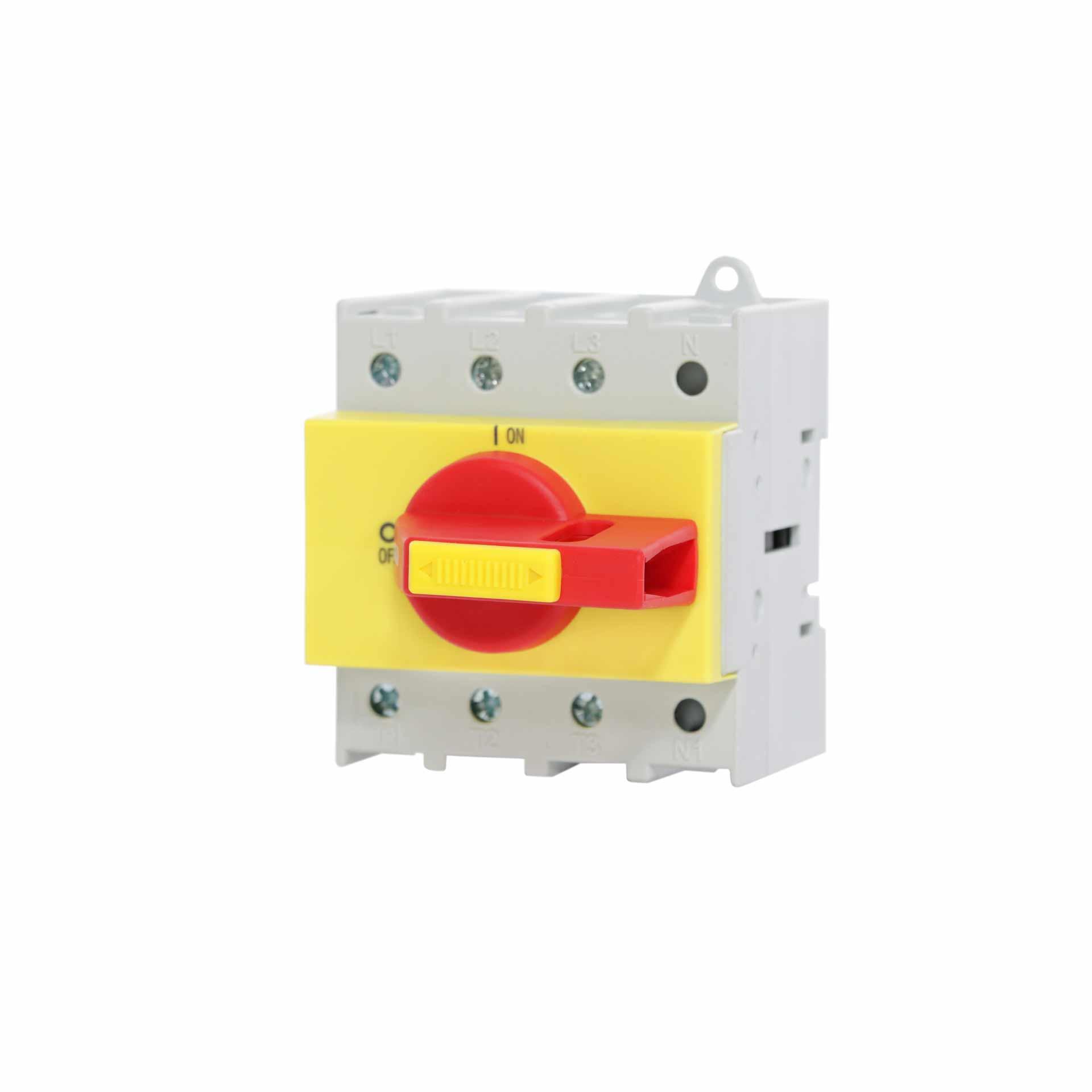 EMERGENCY STOP switch-disconnector with locking device, 3-pole, 100A, 37 kW