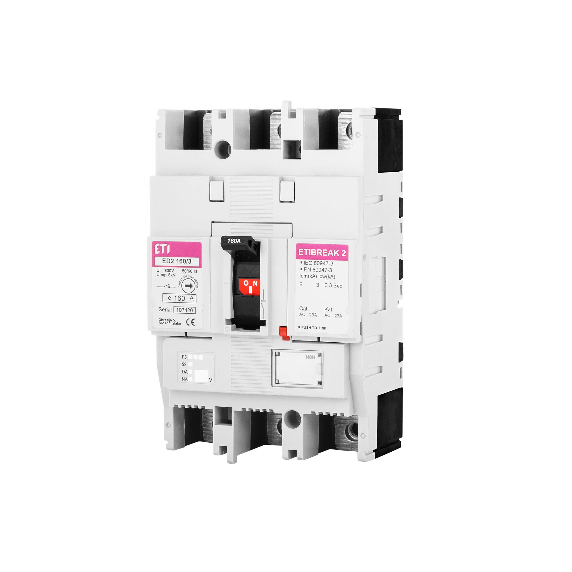 Switch-disconnector ED2 160/3, 160A, Icm 6kA Switch-disconnector ED2 160/3, 160A, Icm 6kA