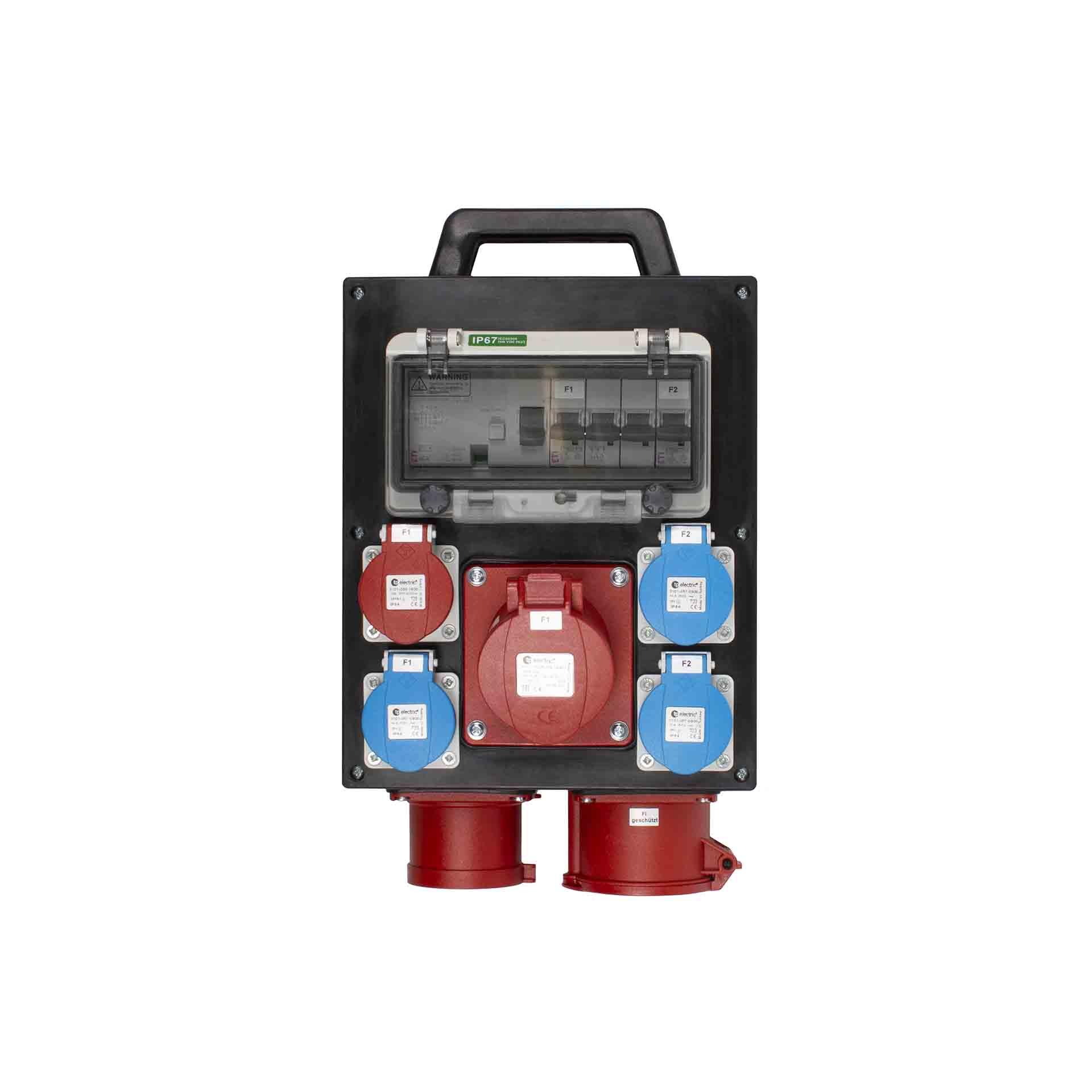 Distributore di corrente in gomma dura 210S-07 32A
