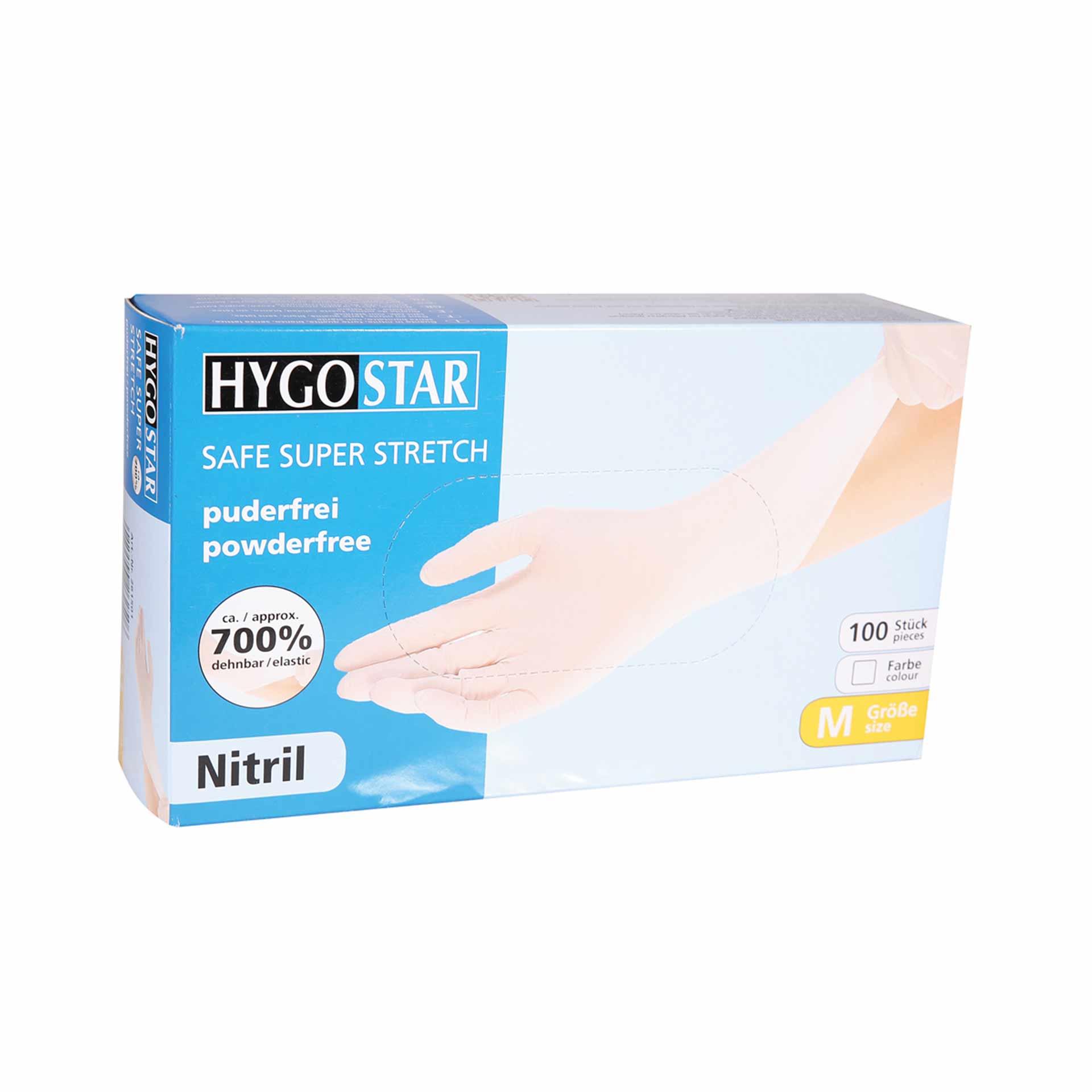 Guanti in nitrile Safe Super Stretch, neri, taglia 9/L | senza polvere Guanti in nitrile Safe Super Stretch, neri, taglia 9/L | senza polvere