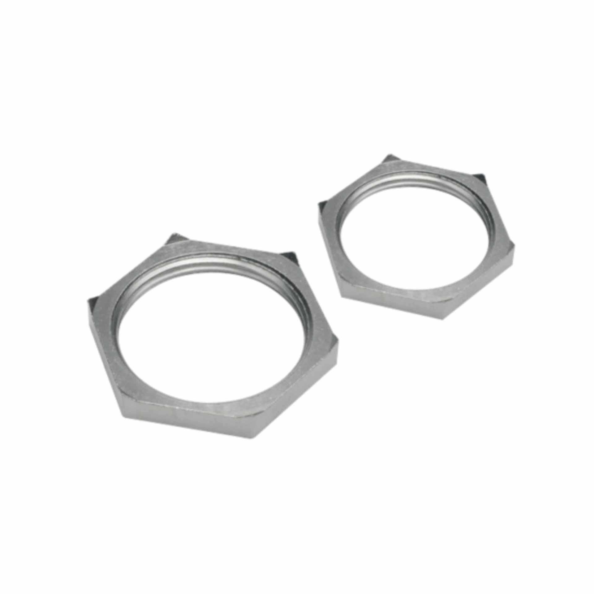 Controdado per connessioni a vite a sicurezza EMC M50, ottone nichelato, con bordi taglienti Controdado per connessioni a vite a sicurezza EMC M50, ottone nichelato, con bordi taglienti