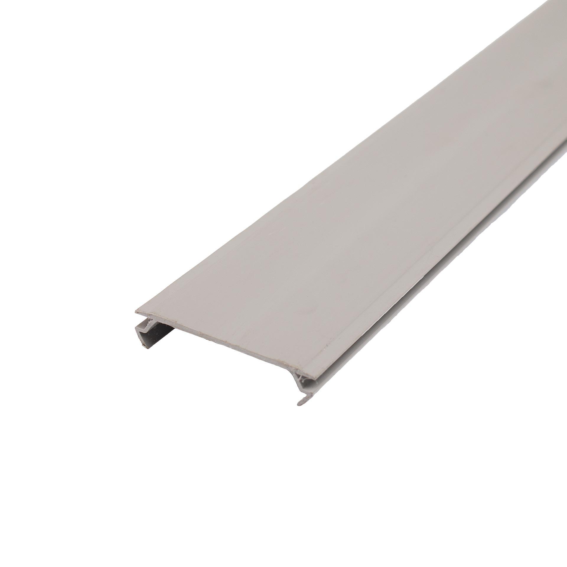 Profilo di copertura, PVC grigio scuro lungo 2 metri