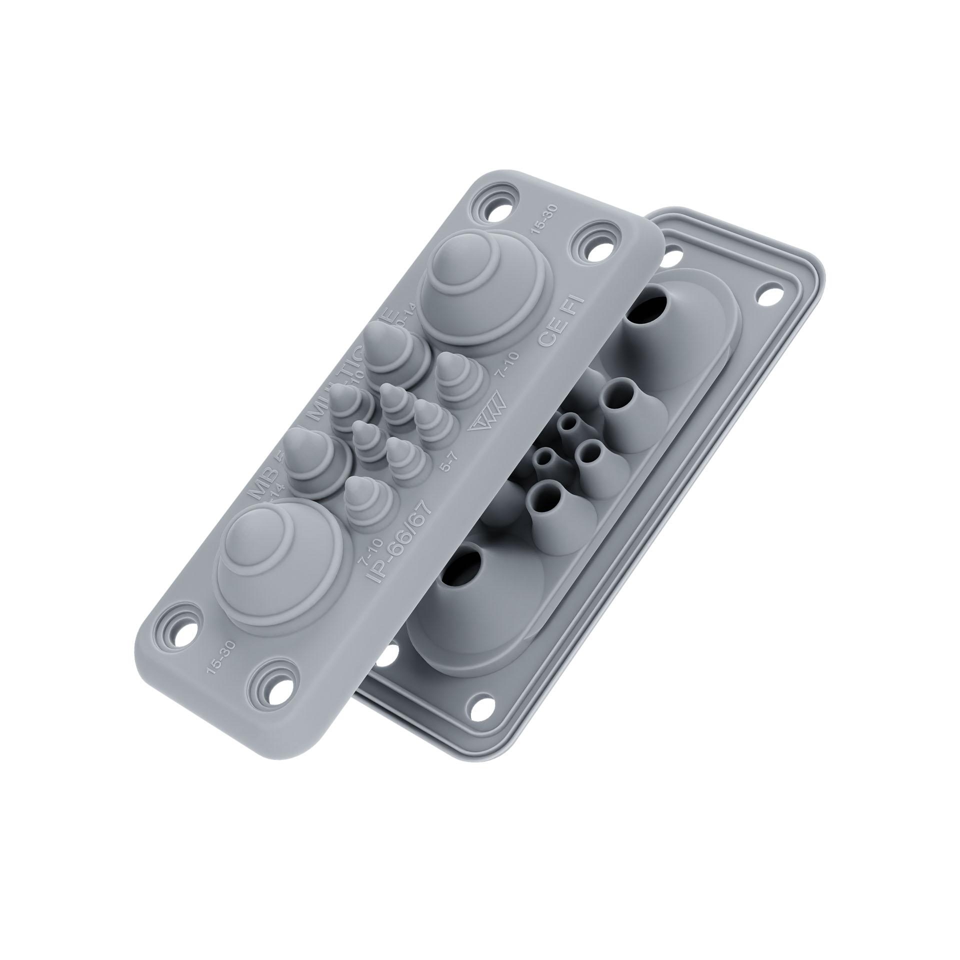 Flangia di ingresso cavi MB5/11 piccola, 137x47mm