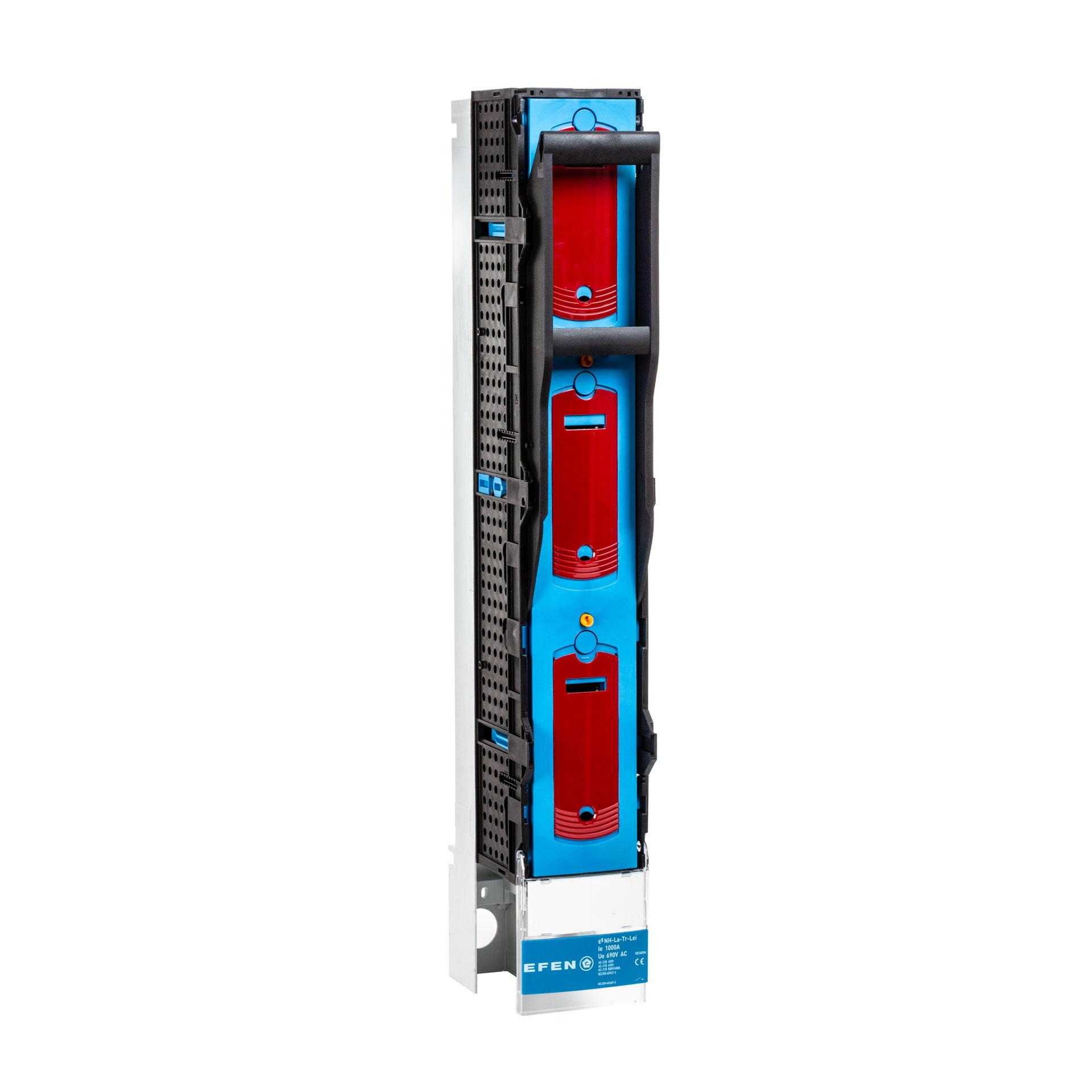 Striscia di sezionamento NH misura 3, 3P, 185 mm (commutabile a 1 polo) 1000A incl. lama di sezionamento, connessione interna, U6