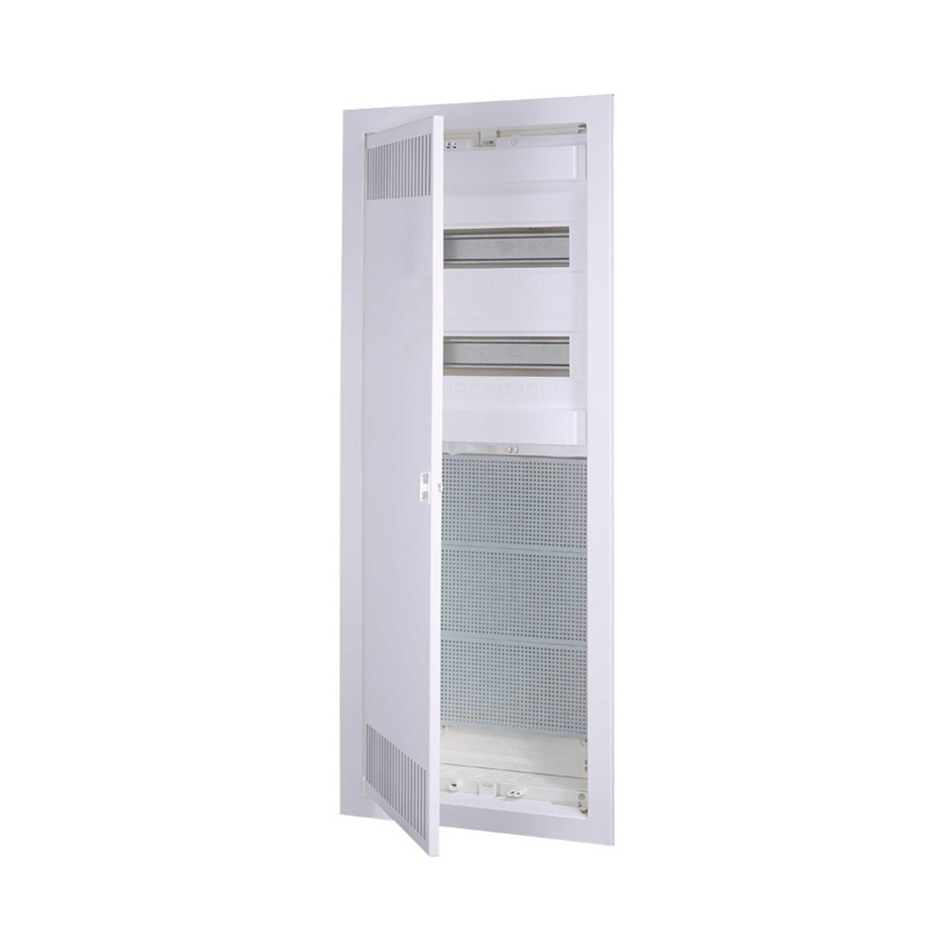 Distributore multimediale da incasso "ECG-70H-C" con porta in metallo forato bianco (fessure superiori e inferiori) Distributore multimediale da incasso "ECG-70H-C" con porta in metallo forato bianco (fessure superiori e inferiori)