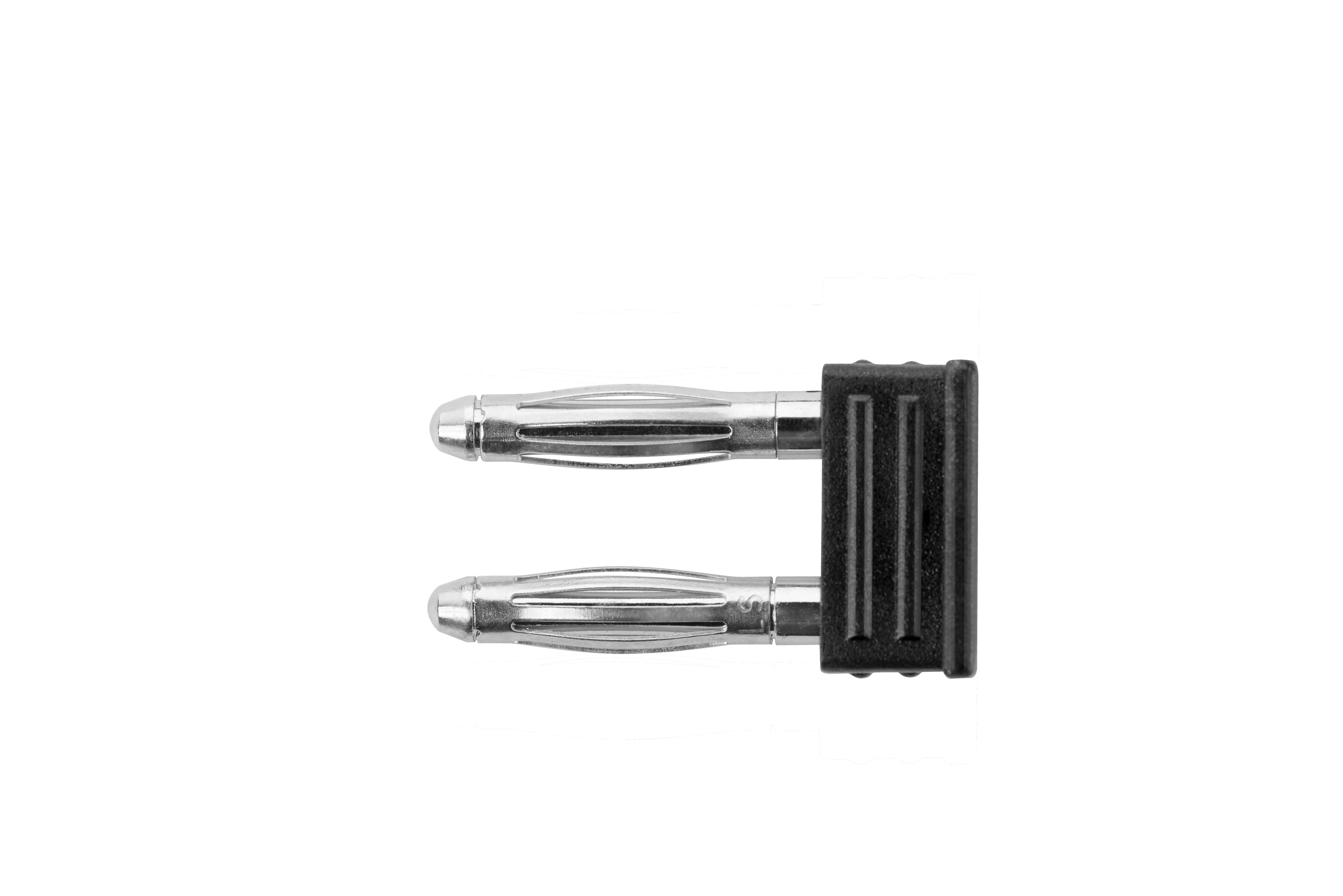 Spina di cortocircuito ø 4 mm, isolata, stampata nella custodia Spina di cortocircuito ø 4 mm, isolata, stampata nella custodia