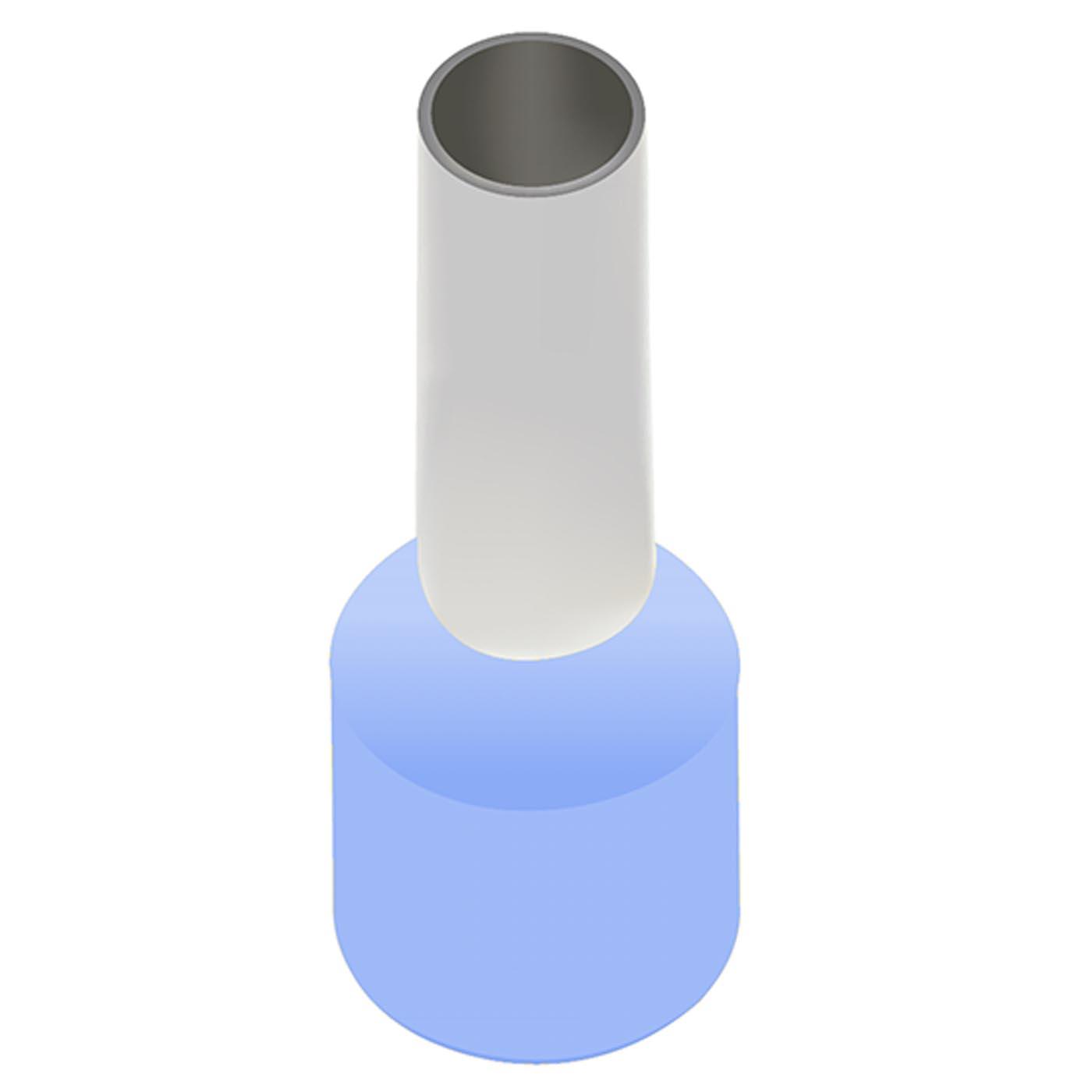 Ghiere isolate (WE) blu chiaro / 0,25 mm² / 8 mm, VPE 500 pz. Ghiere isolate (WE) blu chiaro / 0,25 mm² / 8 mm, VPE 500 pz.