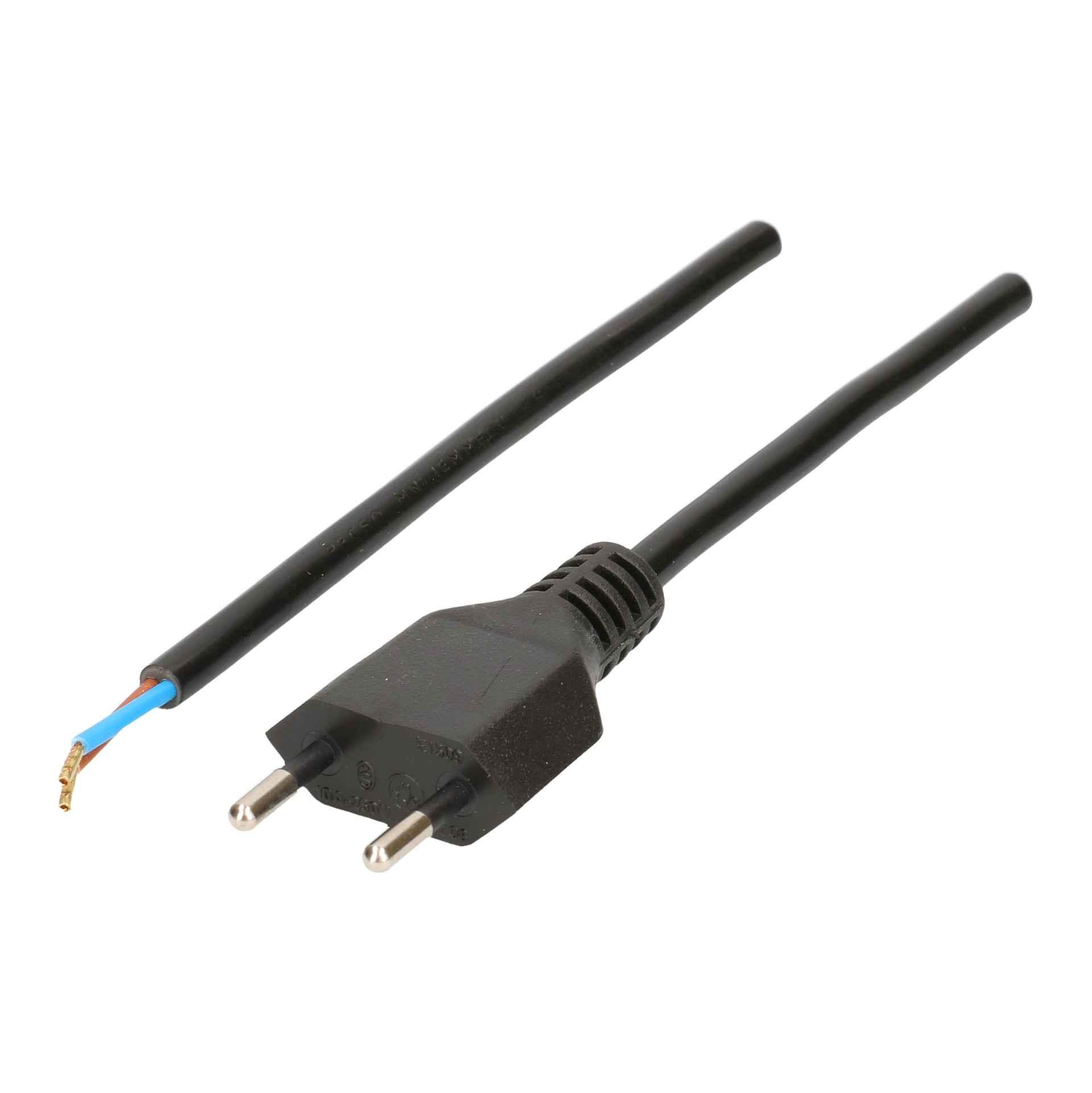 Cavo di rete TD H05VV-F2X1.0 5m nero T11