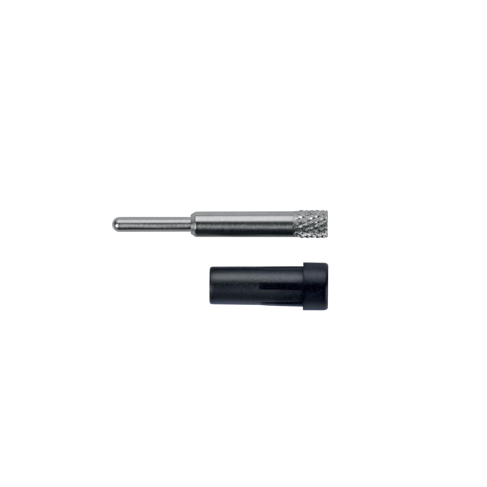 Presa incorporata ø 2mm, per installazione isolata, nera Presa incorporata ø 2mm, per installazione isolata, nera