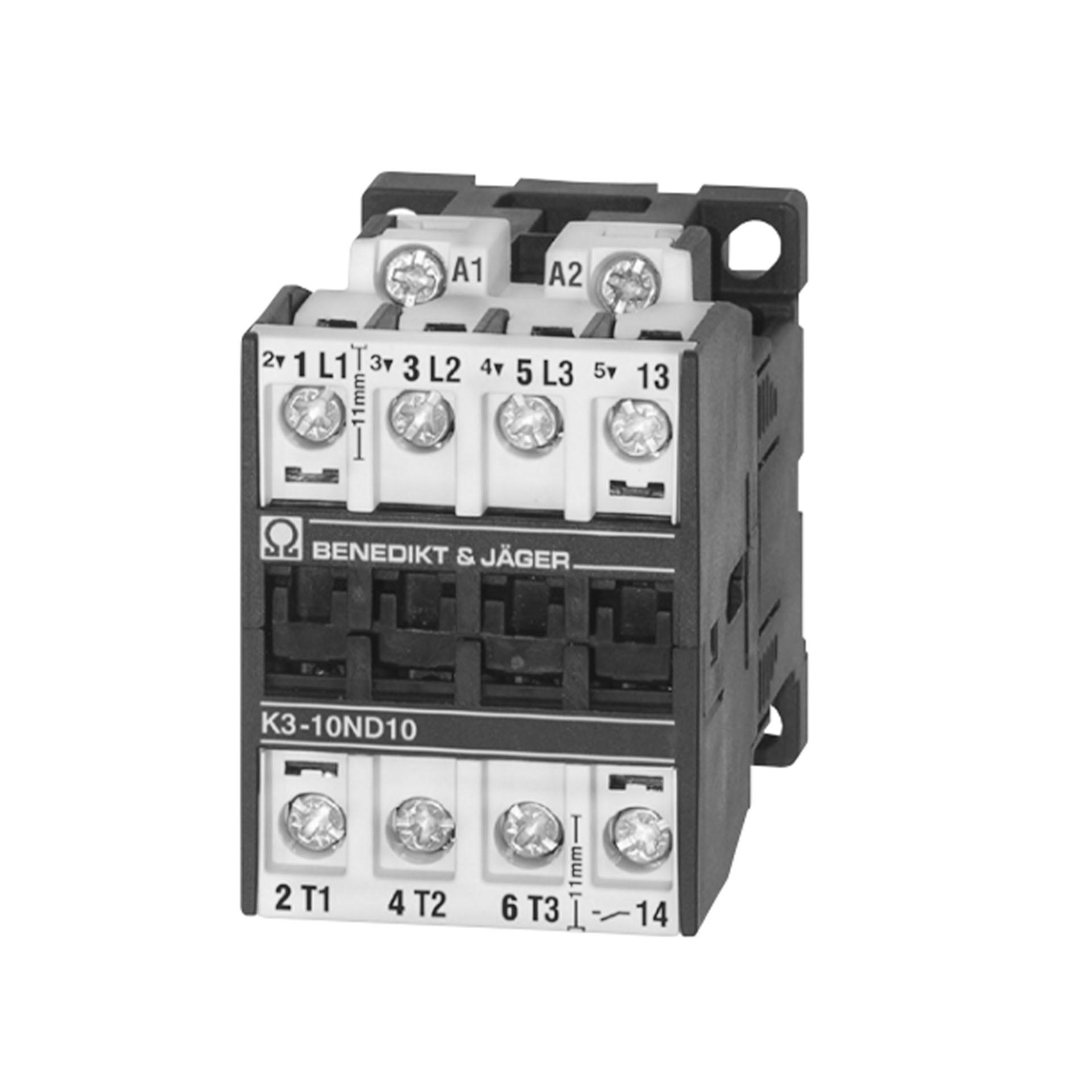 Contattore di potenza a 4 poli, 3S + HK 1Ö, 25A AC1, K3-10ND01 400V AC