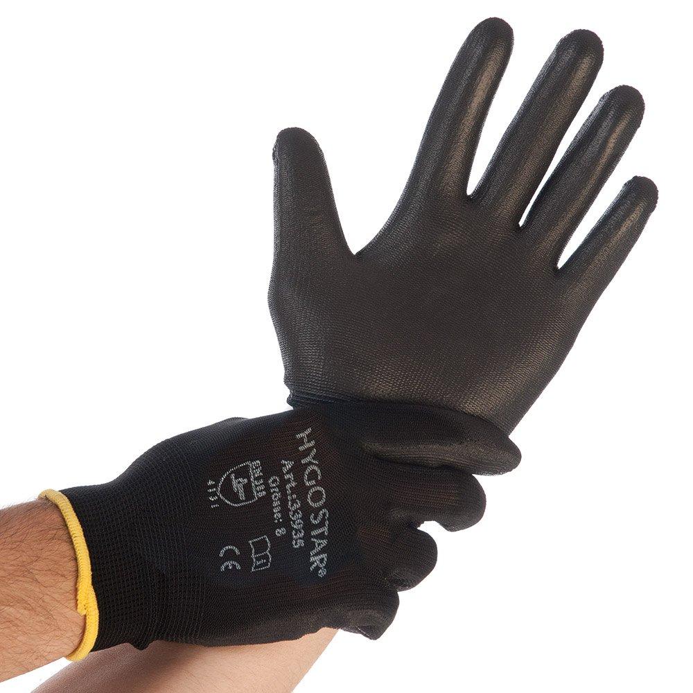 Guanti da lavoro "Black Ace" S / 7 Nero 23cm Guanti da lavoro "Black Ace" S / 7 Nero 23cm