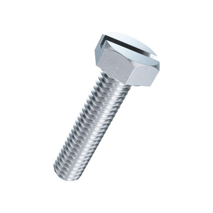 Viti a testa esagonale con intaglio senza gambo DIN 933-8.8 znb M6x25 Viti a testa esagonale con intaglio senza gambo DIN 933-8.8 znb M6x25