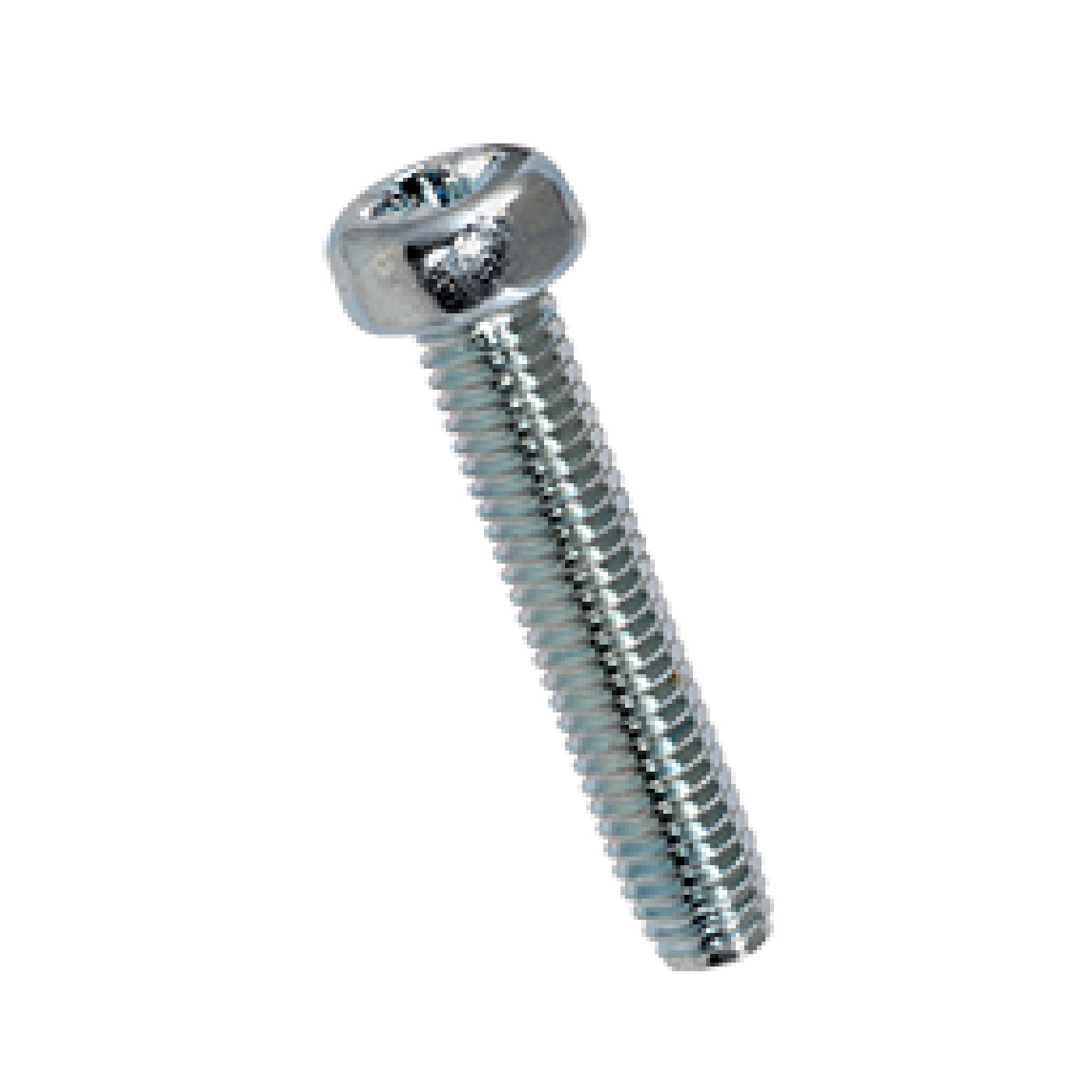 Viti a testa cilindrica filettate, M4 x 6 mm, con filettatura metrica e intaglio a croce forma Pozidriv Viti a testa cilindrica filettate, M4 x 6 mm, con filettatura metrica e intaglio a croce forma Pozidriv