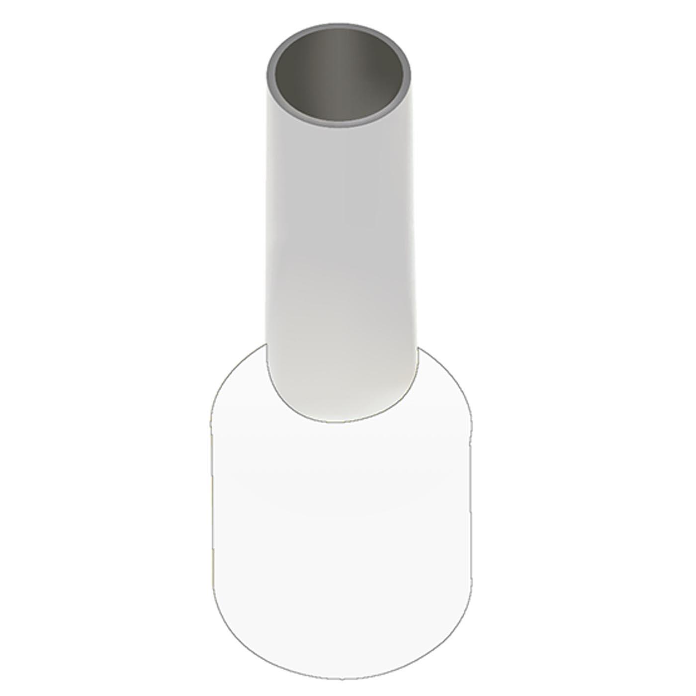 Capicorda isolati (WE) bianco / 0,75 mm² / 10 mm, VPE 500 Stk. Capicorda isolati (WE) bianco / 0,75 mm² / 10 mm, VPE 500 Stk.