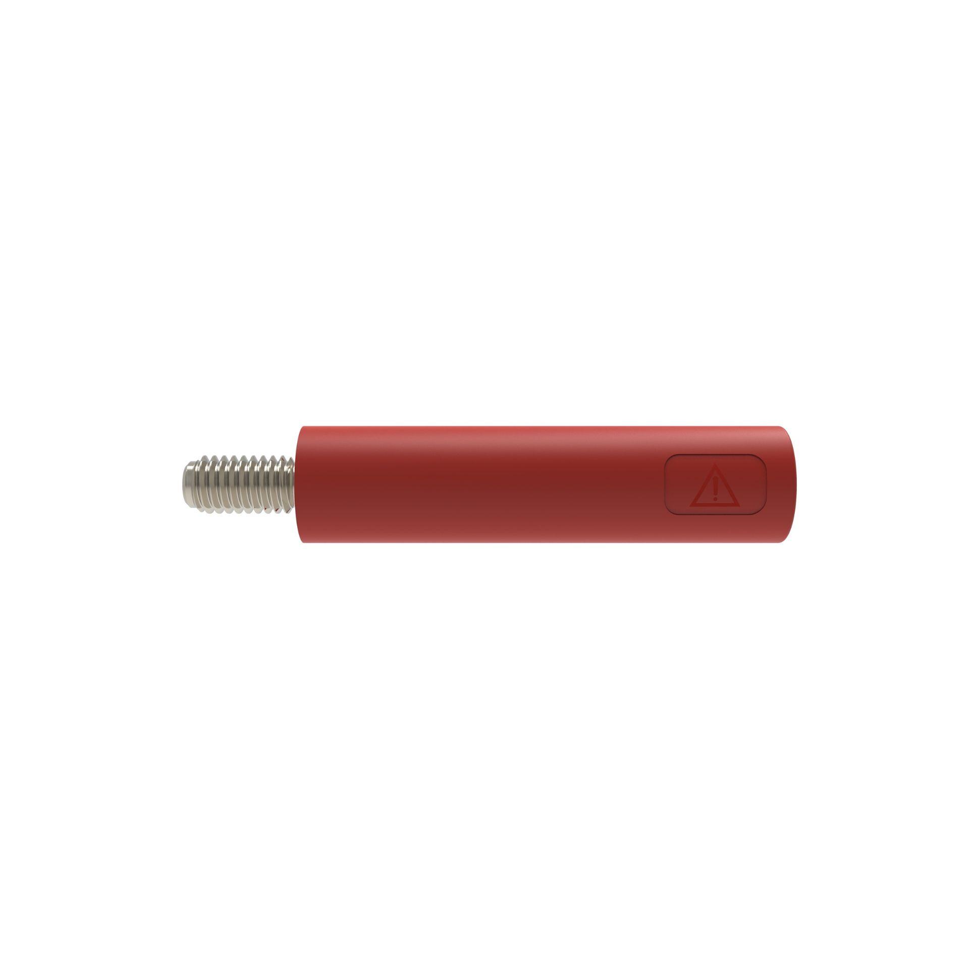 Presa per montaggio a pannello ø 4mmt, M3x6mm, rosso