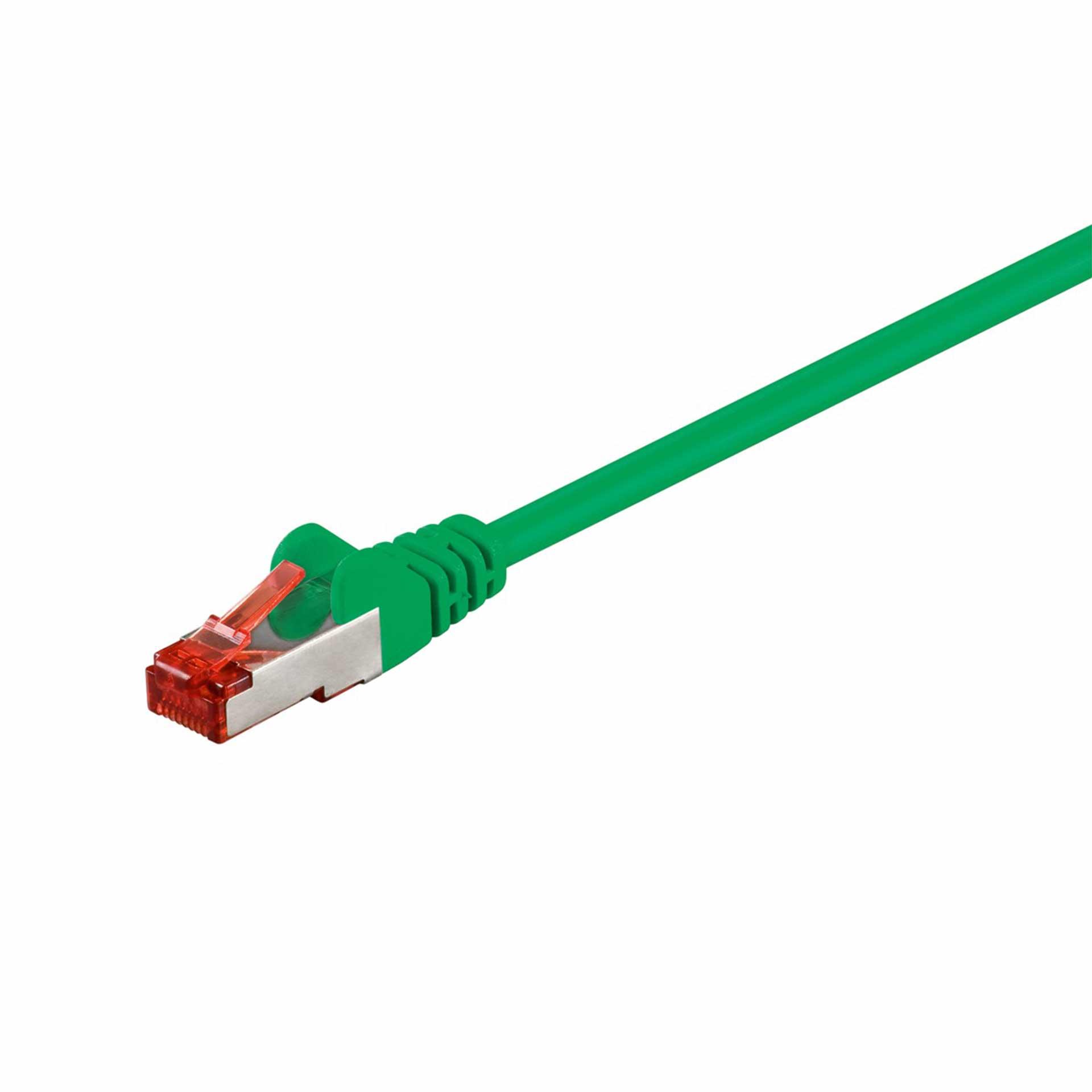 Cavo patch CAT 6, S/FTP (PiMF), 150 mm, LSZH senza alogeni, verde