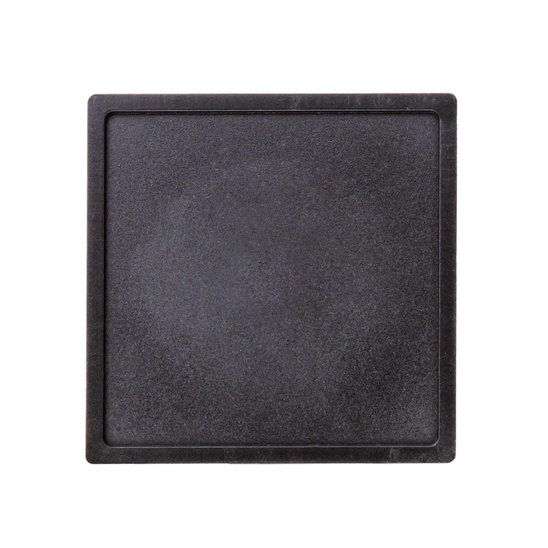 Janitza blind cover in black plastic, 144 x 144 mm