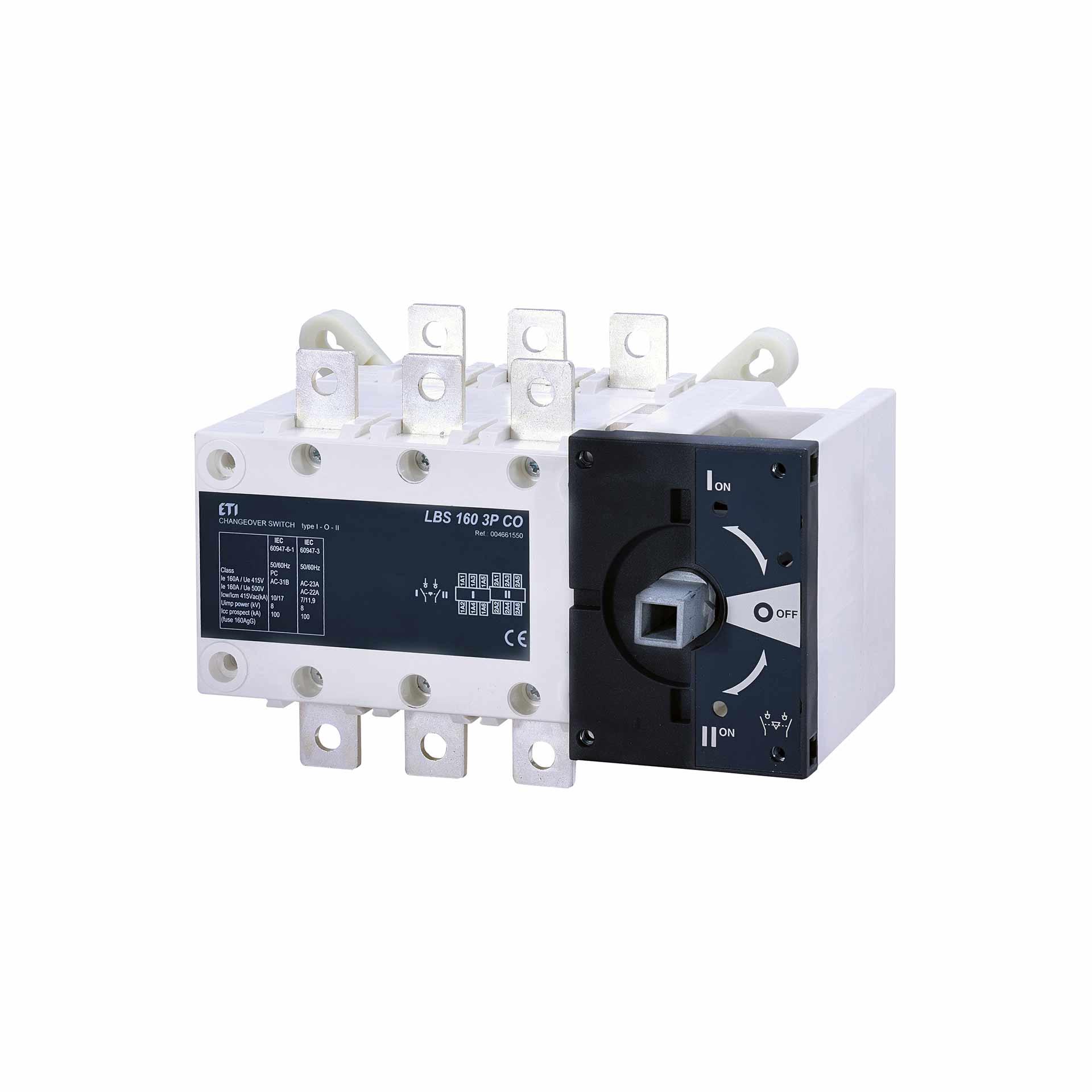 Switch-disconnector SLBS 160A, 3P without switching lever