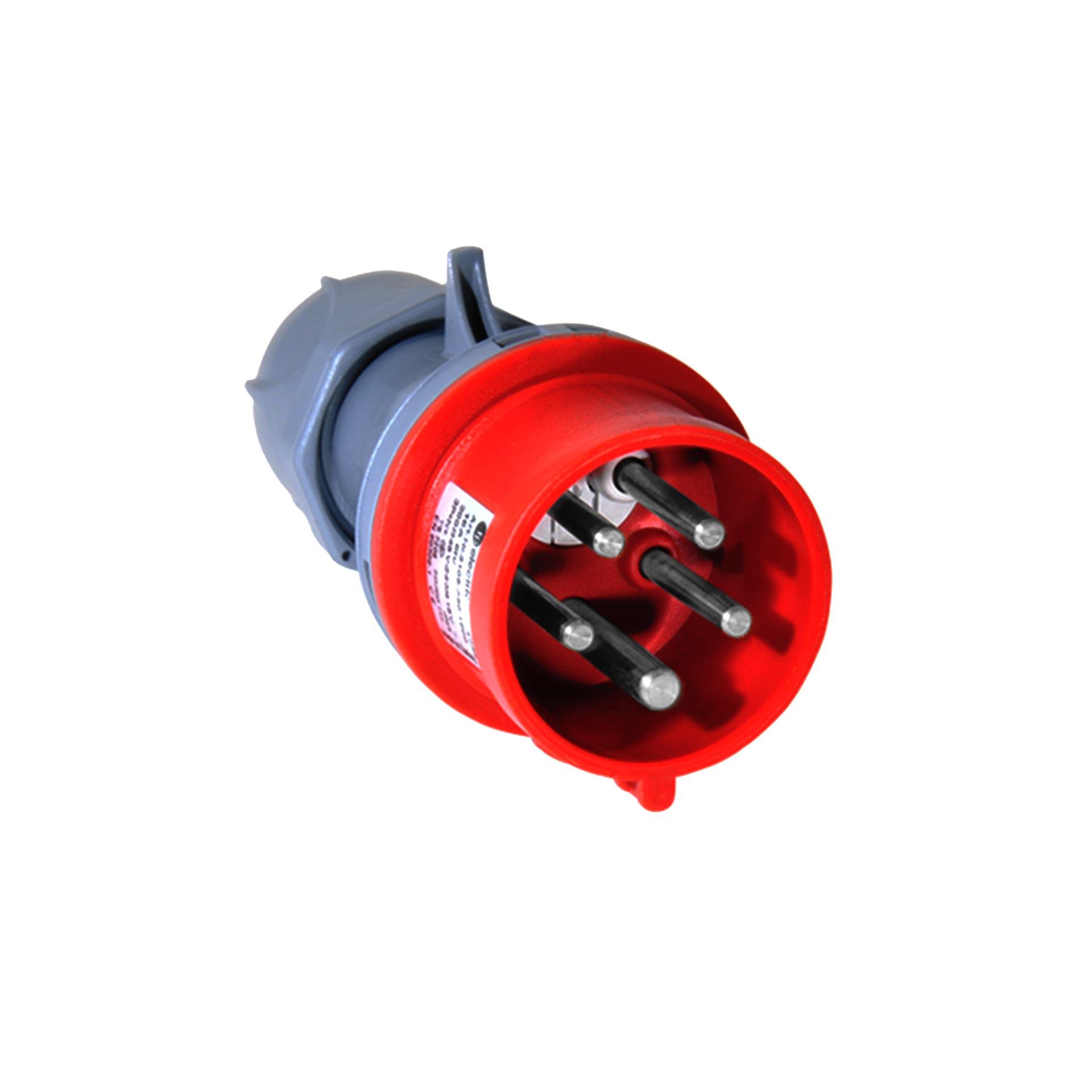 Inverter di fase spina CEE 16A 5P 6h, 3PNE 400V, contatti nichelati, connessione a vite