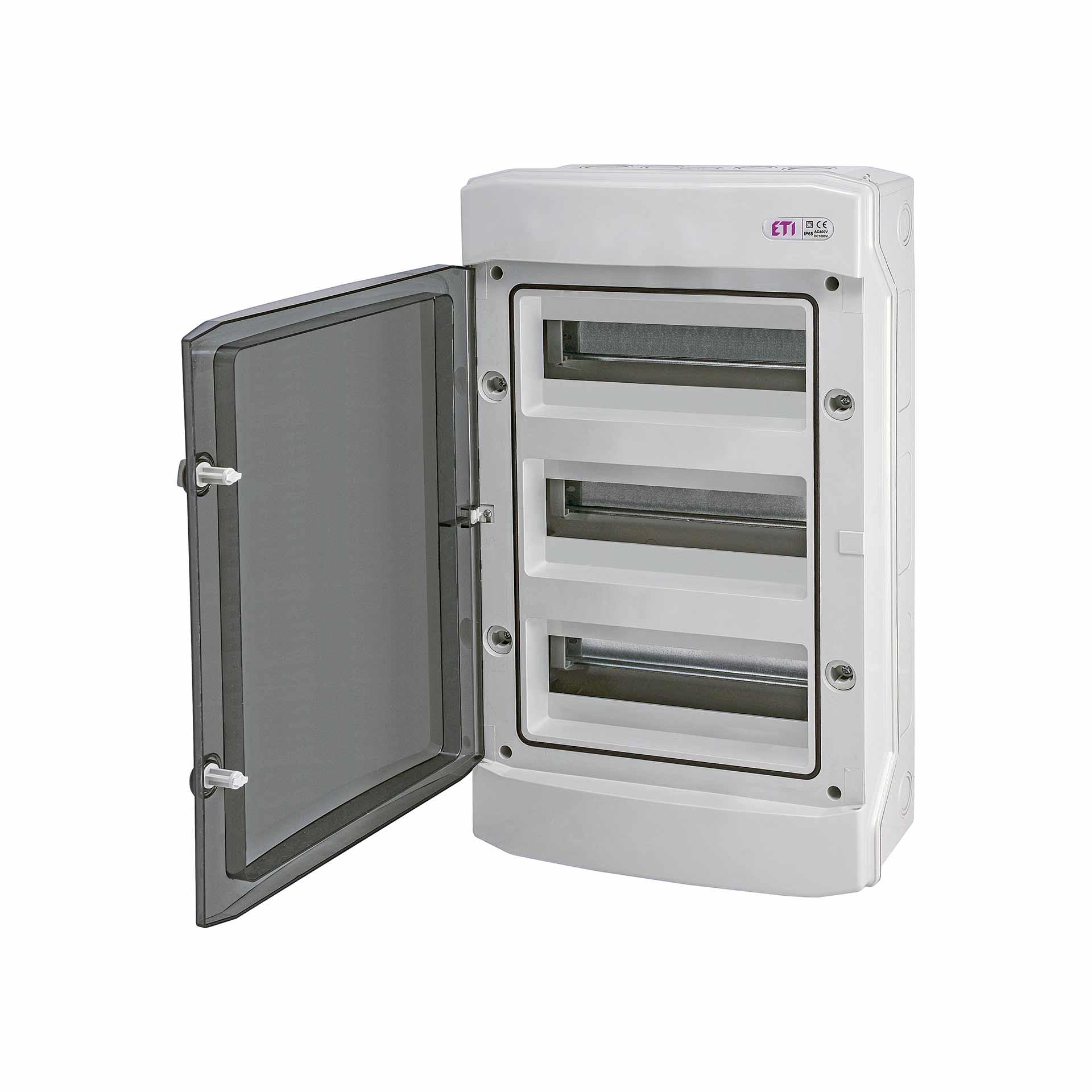 Quadro di distribuzione esterno "ECH" con porta trasparente, IP65, modulo 3x12 (36M)