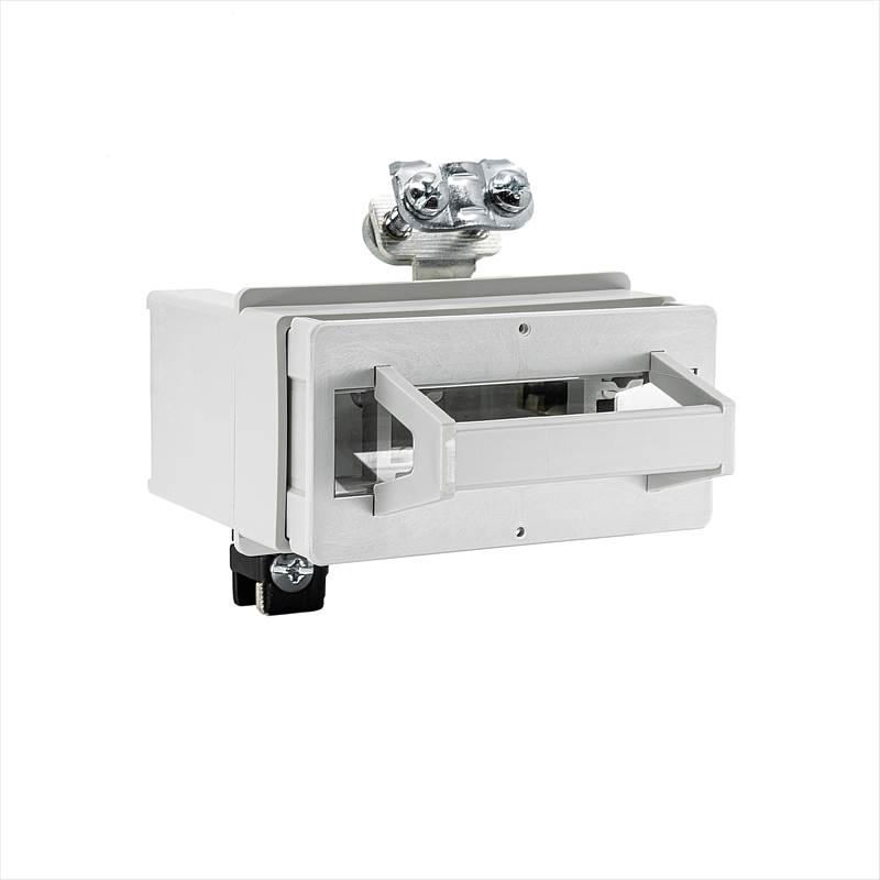 BS EB elemento fusibile NH00 1P 160A, per montaggio su guida DIN, versione con taglio DIN BS EB elemento fusibile NH00 1P 160A, per montaggio su guida DIN, versione con taglio DIN