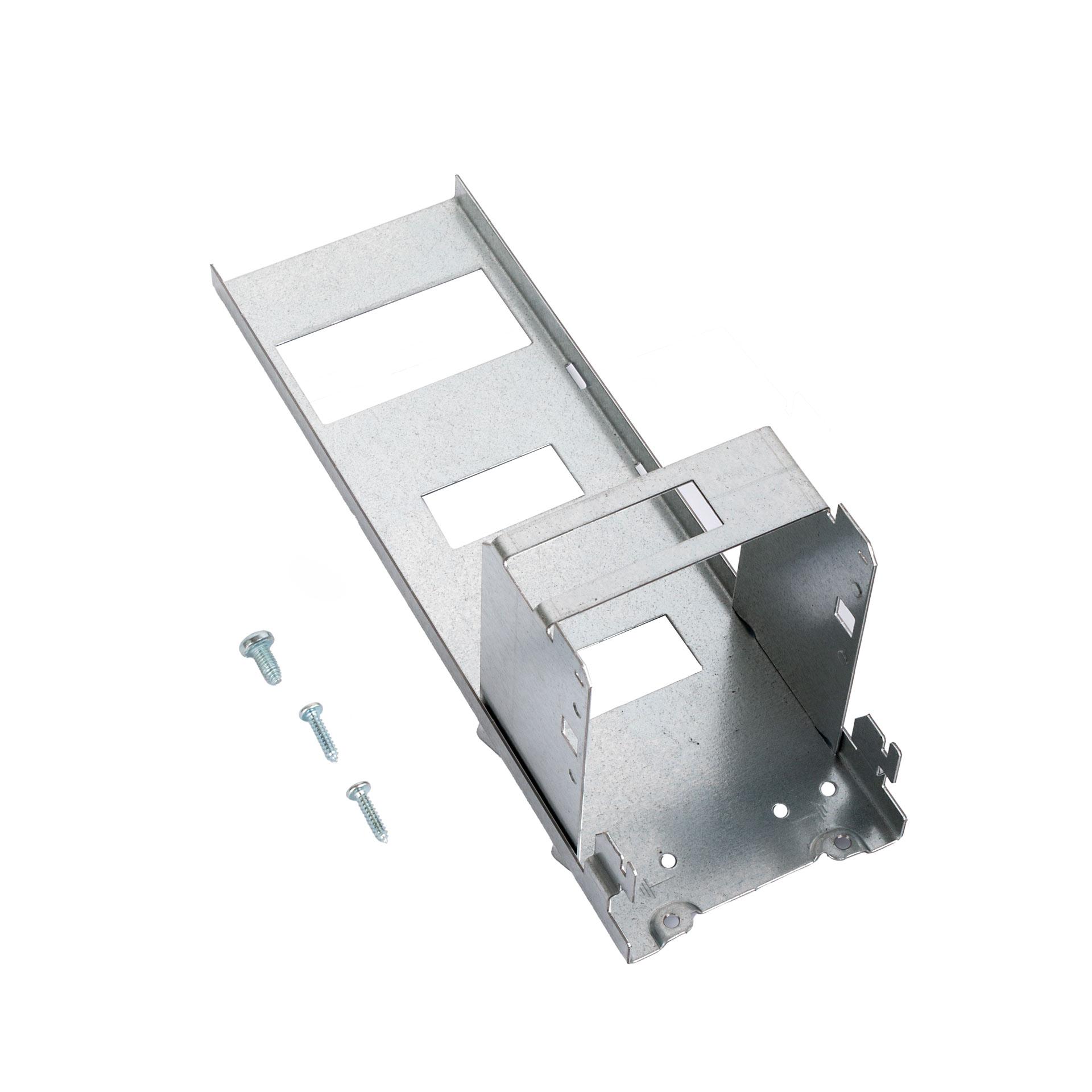 Support d'appareils avec fix. DIN et fixation des bornes de sectionnement, 352mm de long, p. Gr.1-3 Support d'appareils avec fix. DIN et fixation des bornes de sectionnement, 352mm de long, p. Gr.1-3