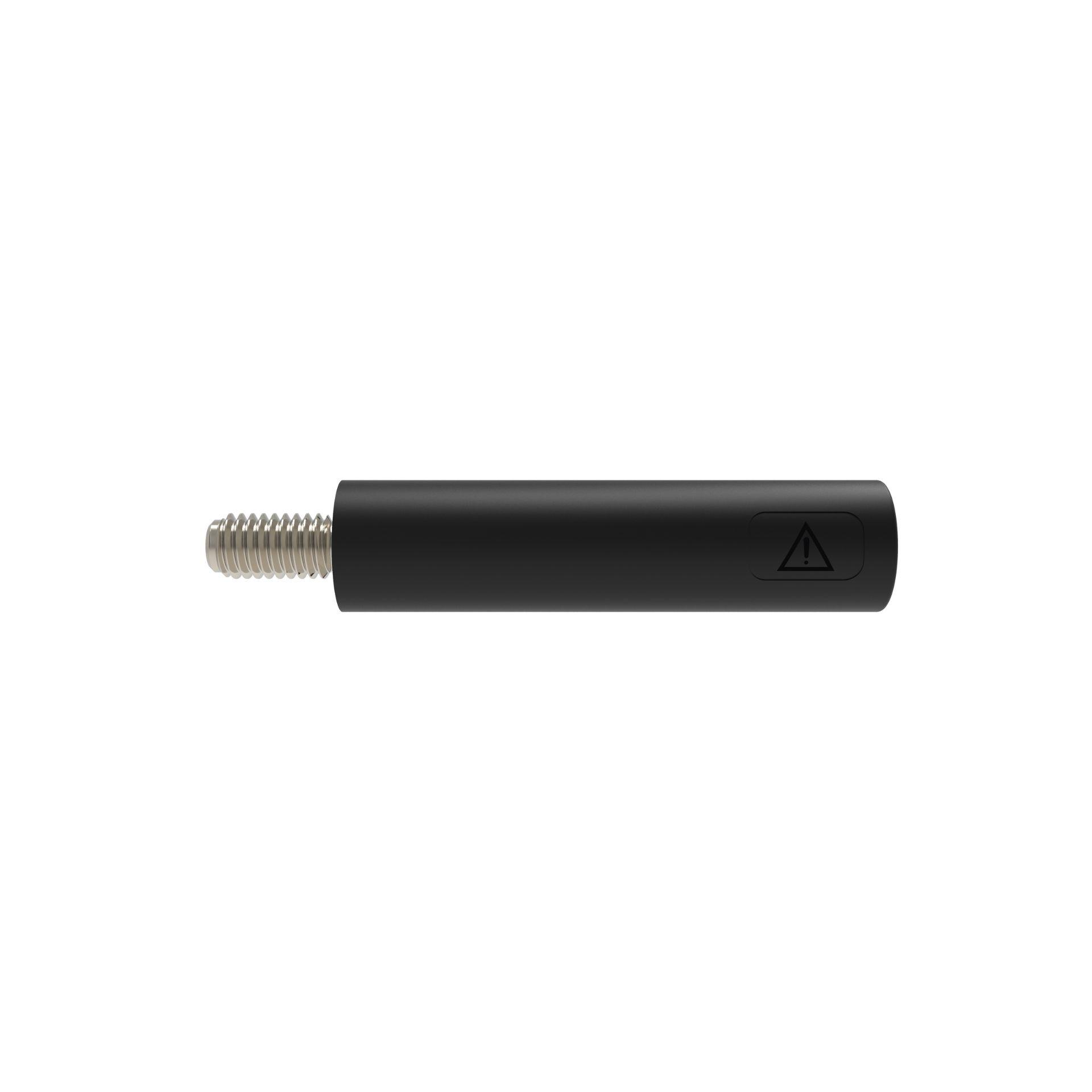 Presa per montaggio a pannello ø 4mm, M3x6mm, nero