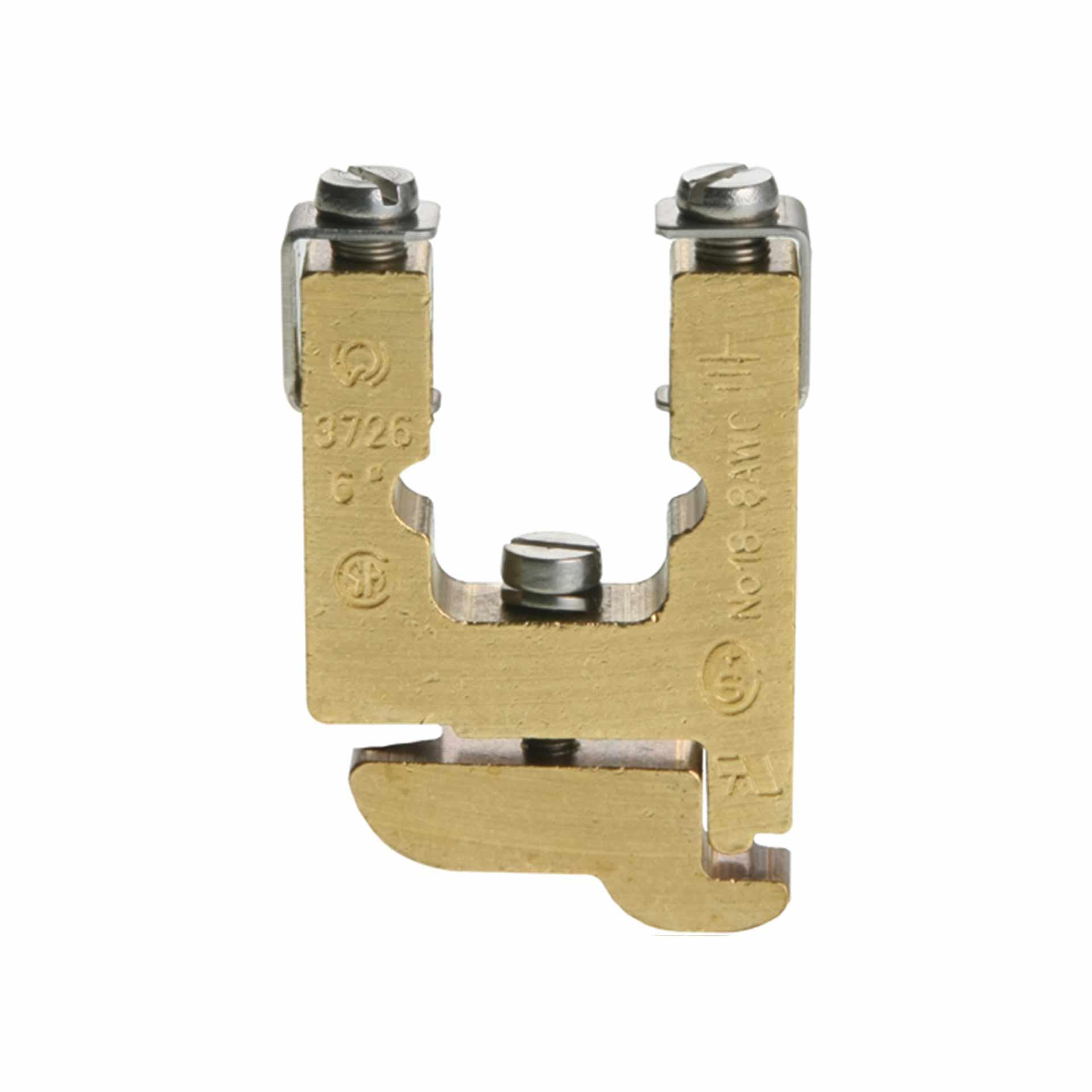 Morsetto per conduttore di protezione DIN32, 6 mm², a 2 conduttori, nudo Morsetto per conduttore di protezione DIN32, 6 mm², a 2 conduttori, nudo