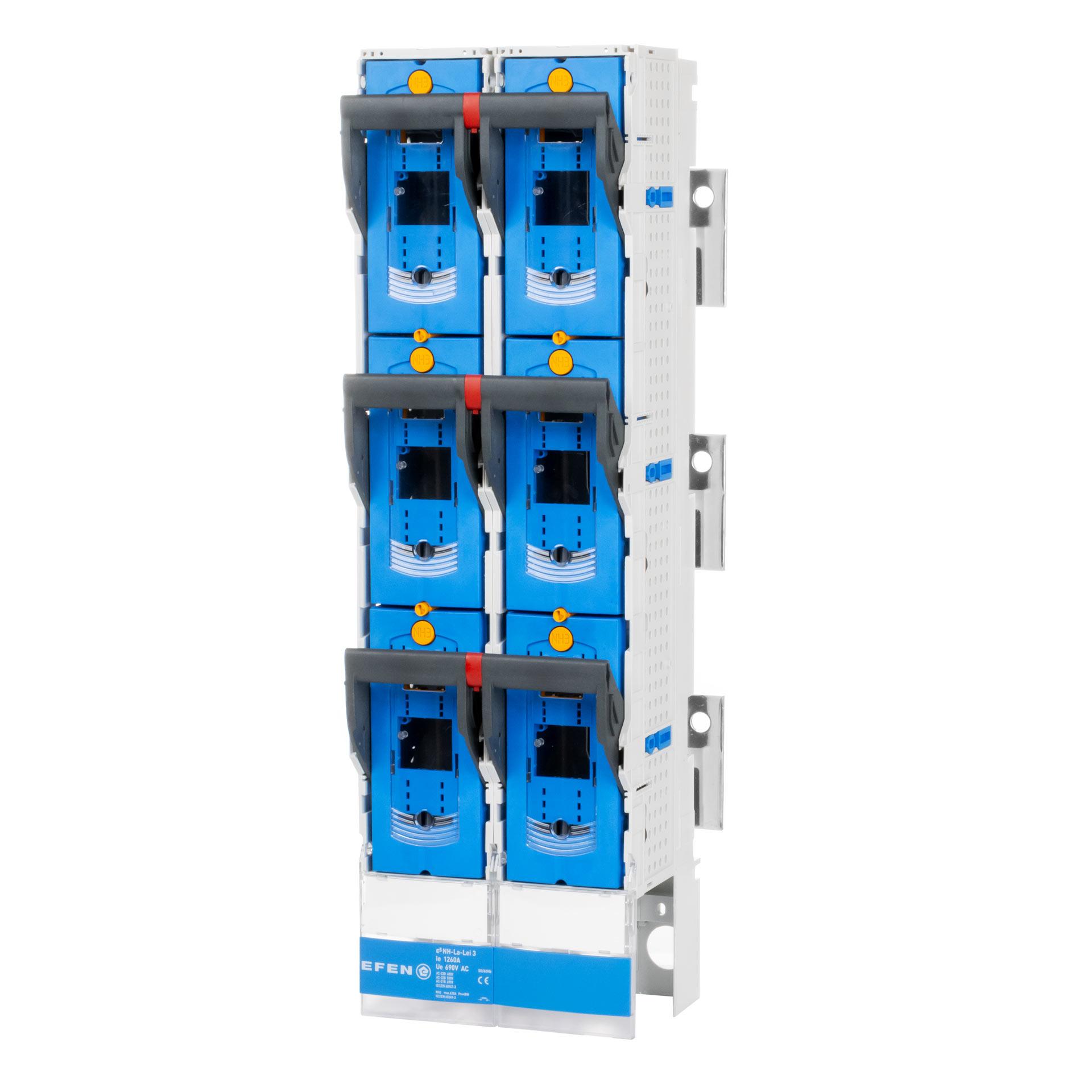 NH fuse-switch disconnectors size 3, 3P, 185mm, M12 (1-pole switchable) 1260A,double switch disconnector,AR