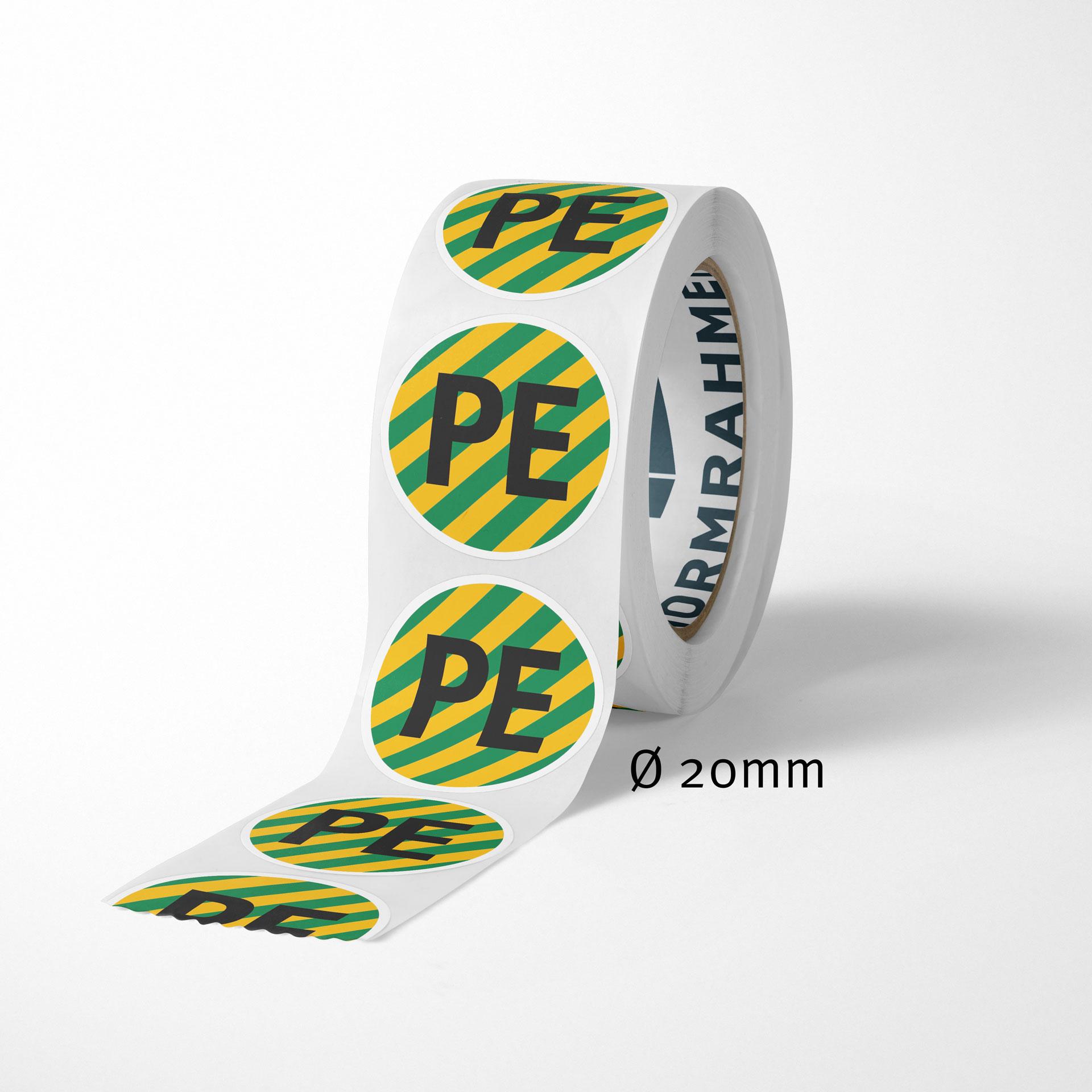 Conducteur neutre PE, Ø 20mm, rouleau à 500 pcs