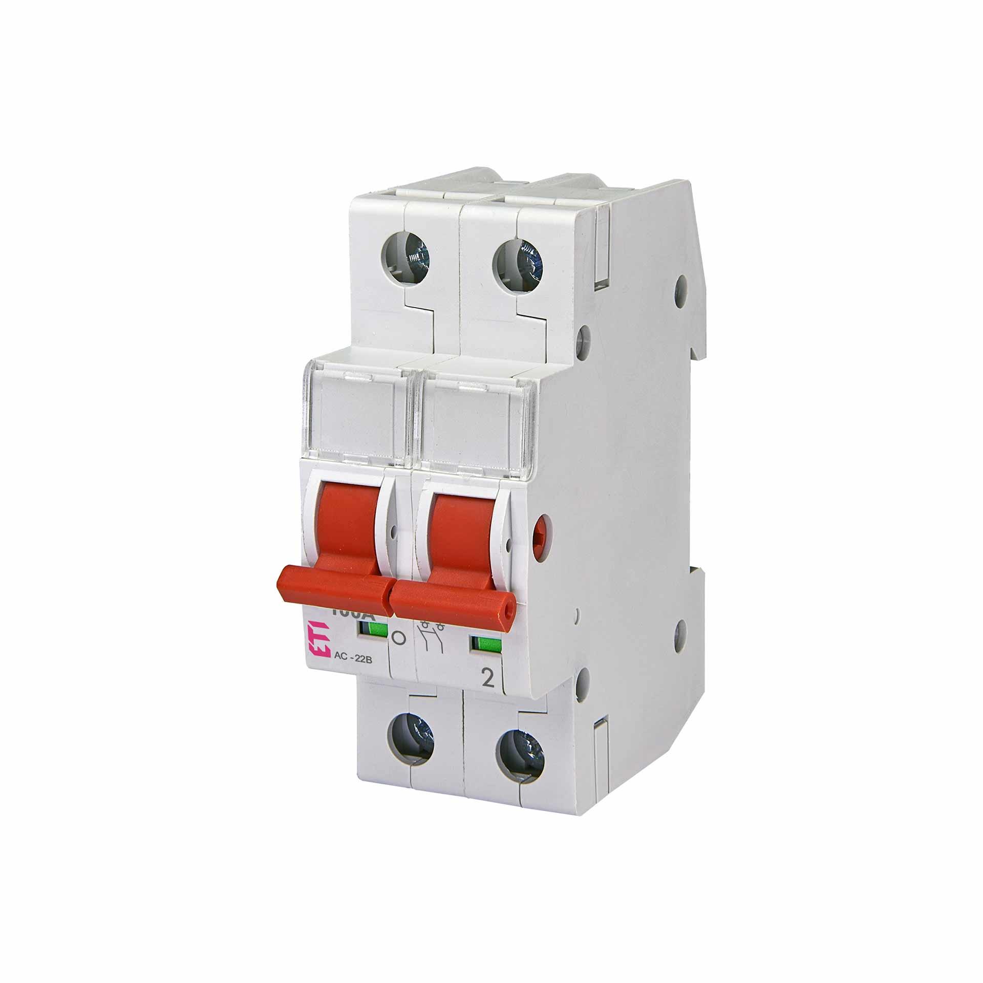 REG interruttore di manovra-sezionatore bipolare, 100A, tipo SV 2100 REG interruttore di manovra-sezionatore bipolare, 100A, tipo SV 2100