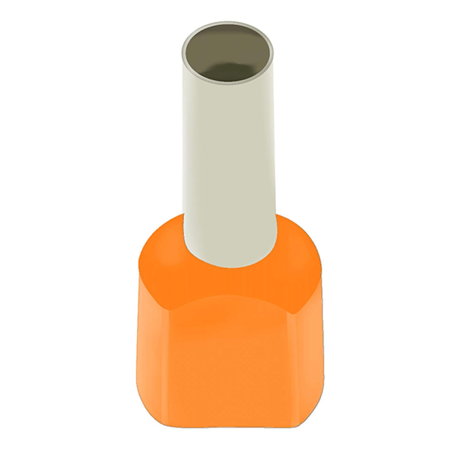 Twin Aderendhülsen (TE) orange / 4mm² / 12mm, VPE 100 Stk. Twin Aderendhülsen (TE) orange / 4mm² / 12mm, VPE 100 Stk.