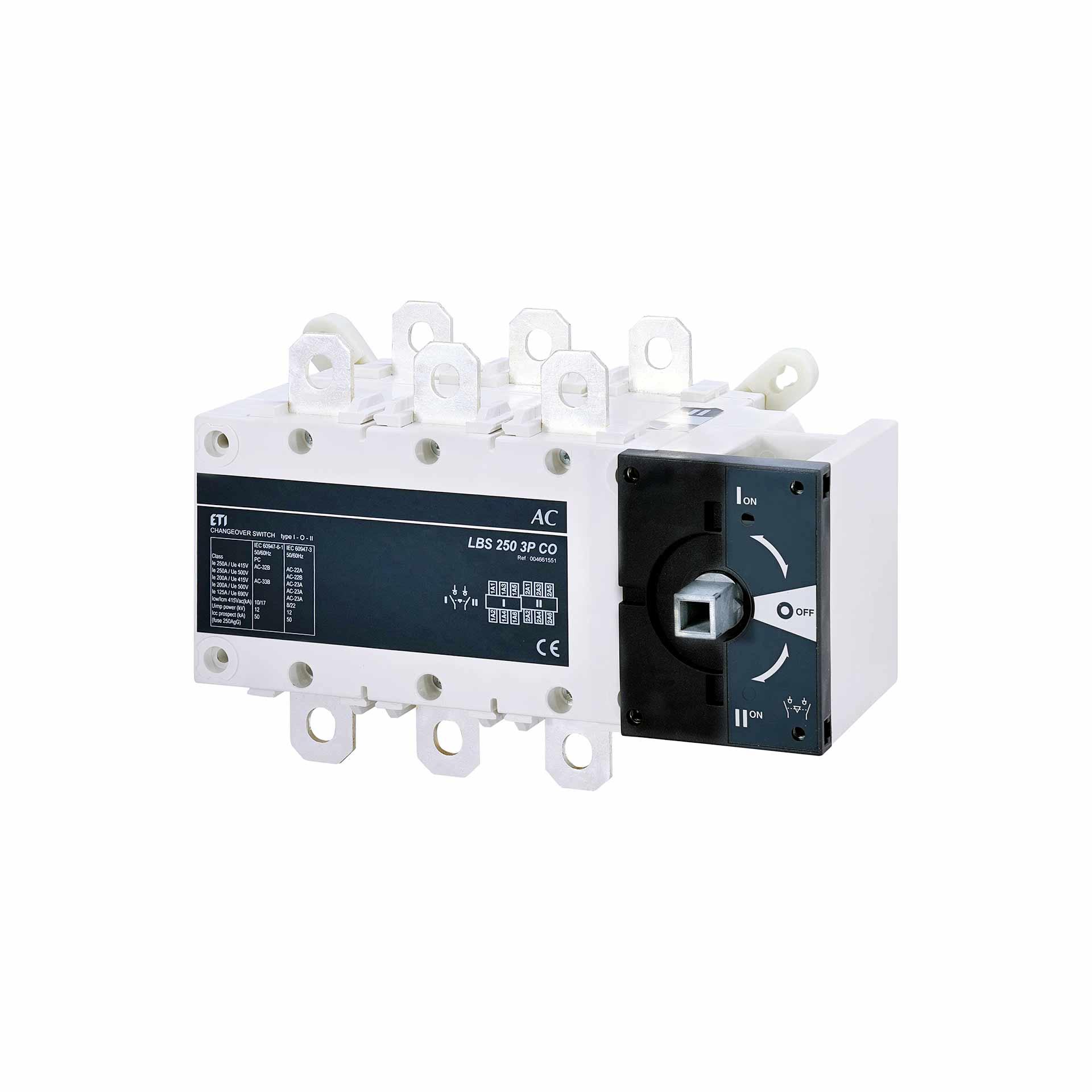 Switch-disconnector SLBS 250A, 3P without switching lever
