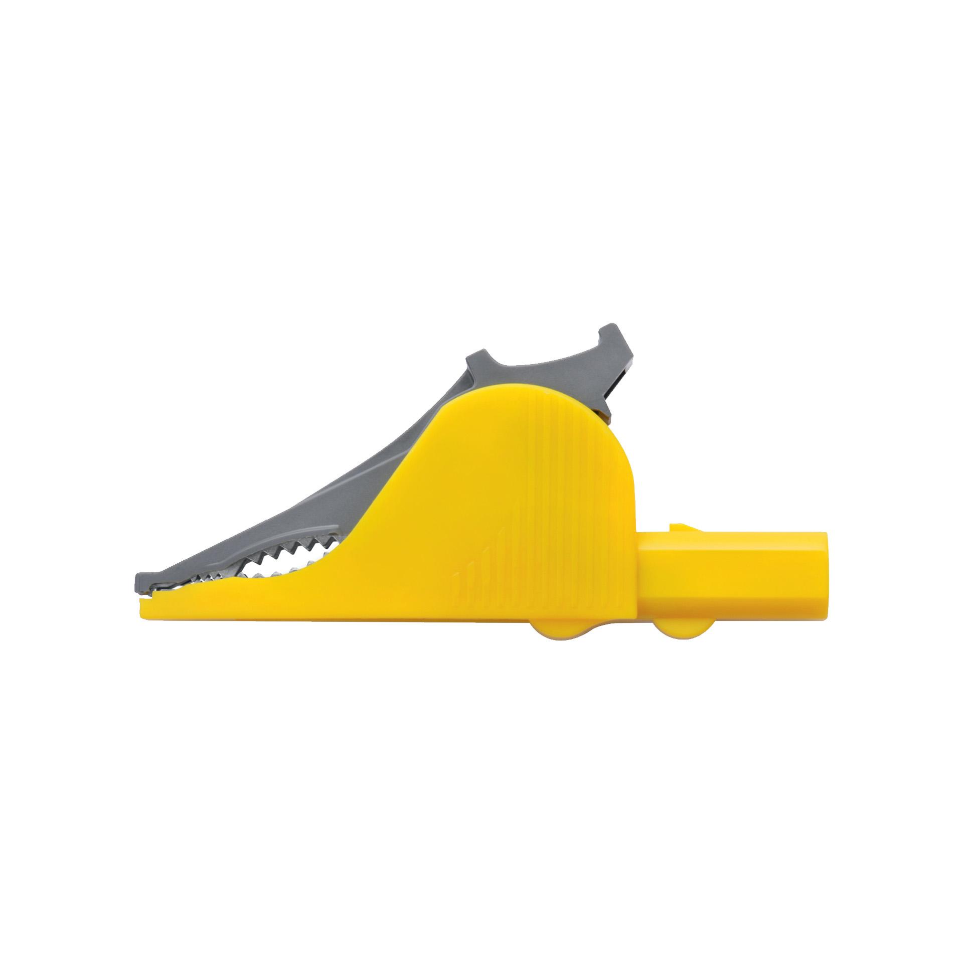 Morsetto di sicurezza a innesto ø 4 mm, giallo