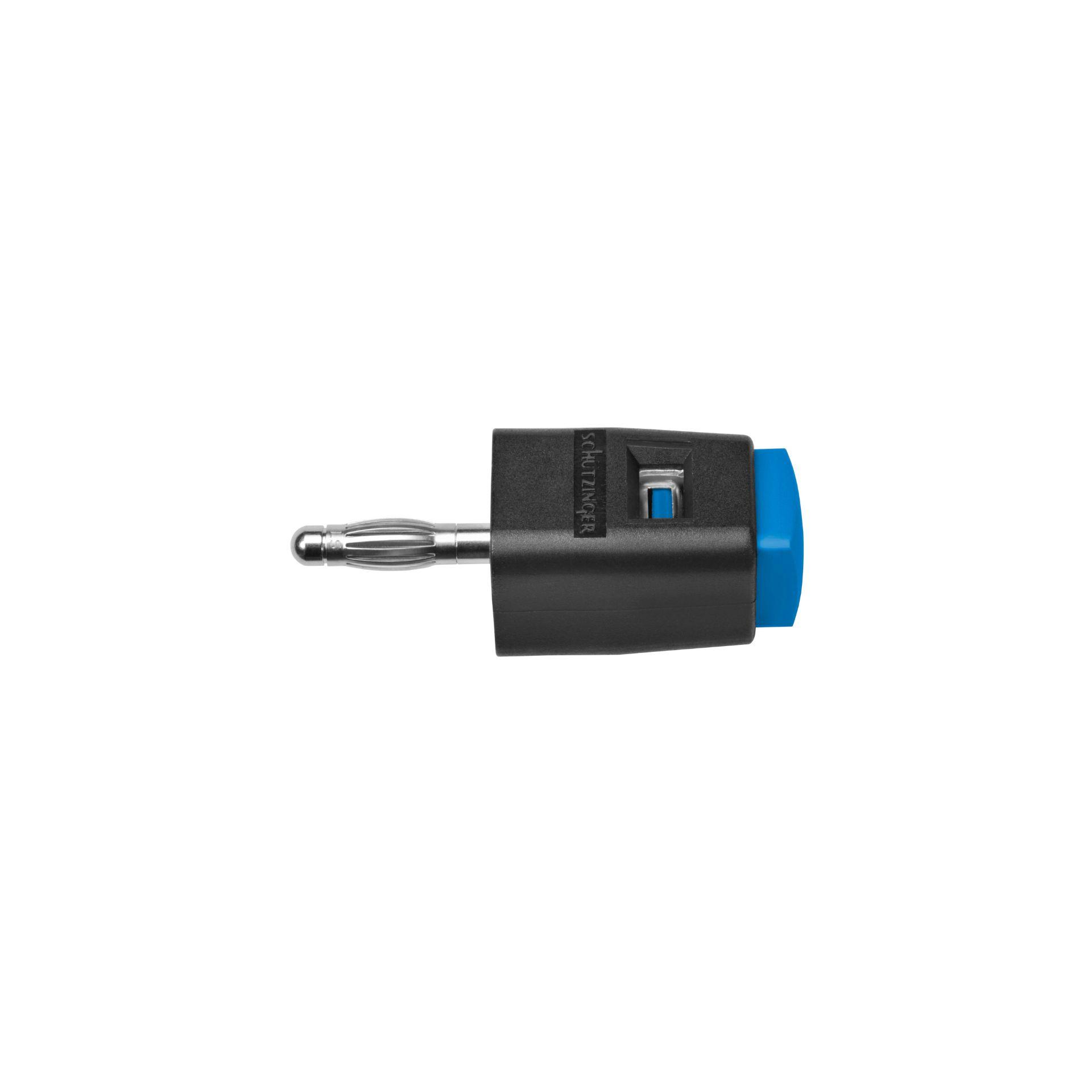 Pinza a pressione rapida per presa ø 4 mm, blu