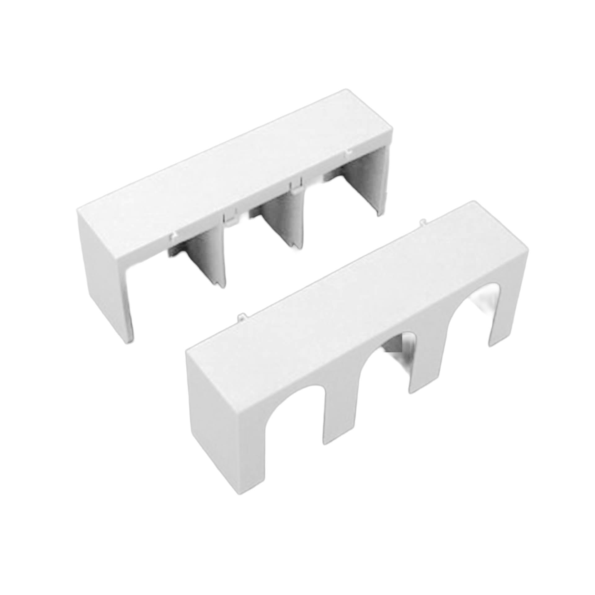 Cover for cable lugs, top / bottom attachable, for QCB-NH2, set of 2 pcs. Cover for cable lugs, top / bottom attachable, for QCB-NH2, set of 2 pcs.