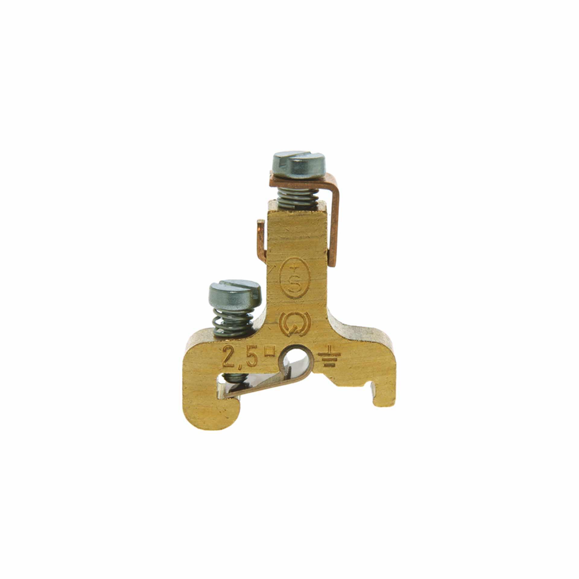 Terminale del conduttore di protezione DIN15, 2,5 mm² nudo Terminale del conduttore di protezione DIN15, 2,5 mm² nudo