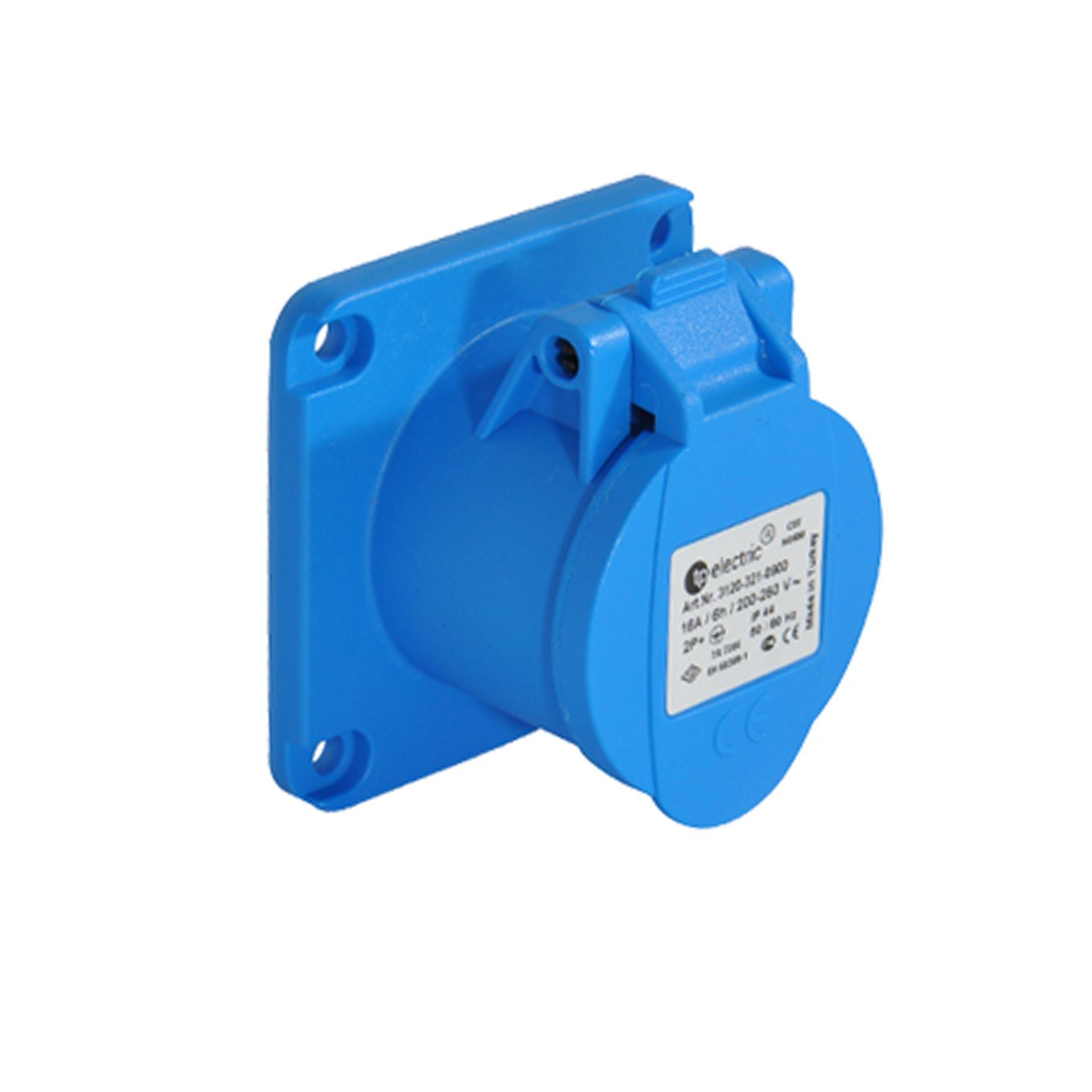 Presa rapida CEE 16A 3P 6h, 1PNE 230V, versione diritta, contatti nichelati, sistema QC Presa rapida CEE 16A 3P 6h, 1PNE 230V, versione diritta, contatti nichelati, sistema QC