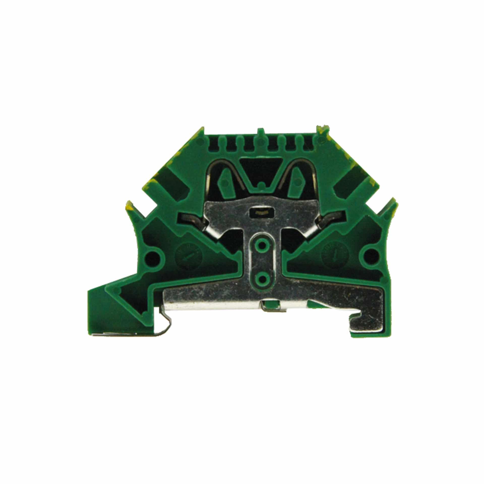 Terminale a molla Push-in 45° 2,5 mm² verde-giallo Terminale a molla Push-in 45° 2,5 mm² verde-giallo