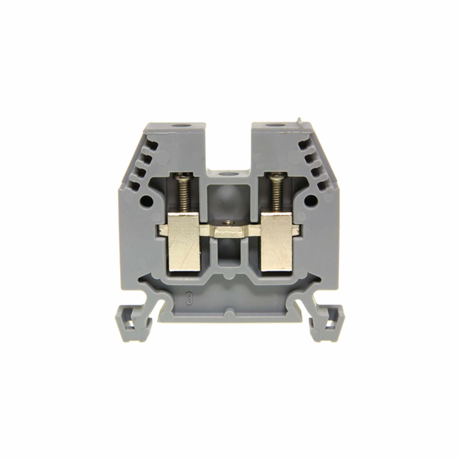 DIN-35 terminal block 6mm², 2-conductor, grey