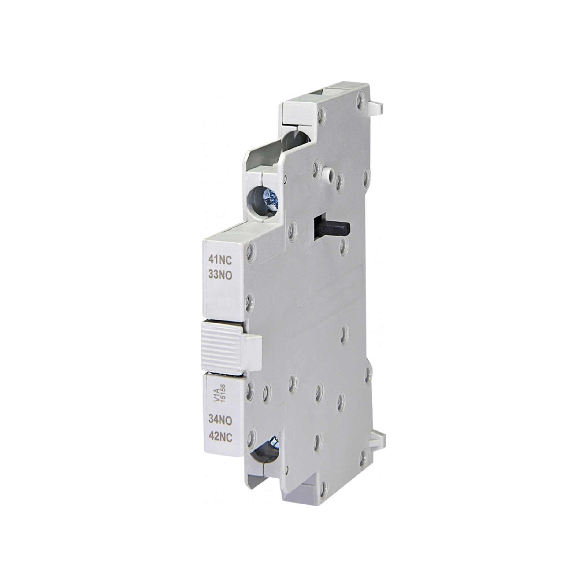 Montaggio laterale HK a sinistra 2P, NO+NC per interruttore automatico di protezione motore MPE