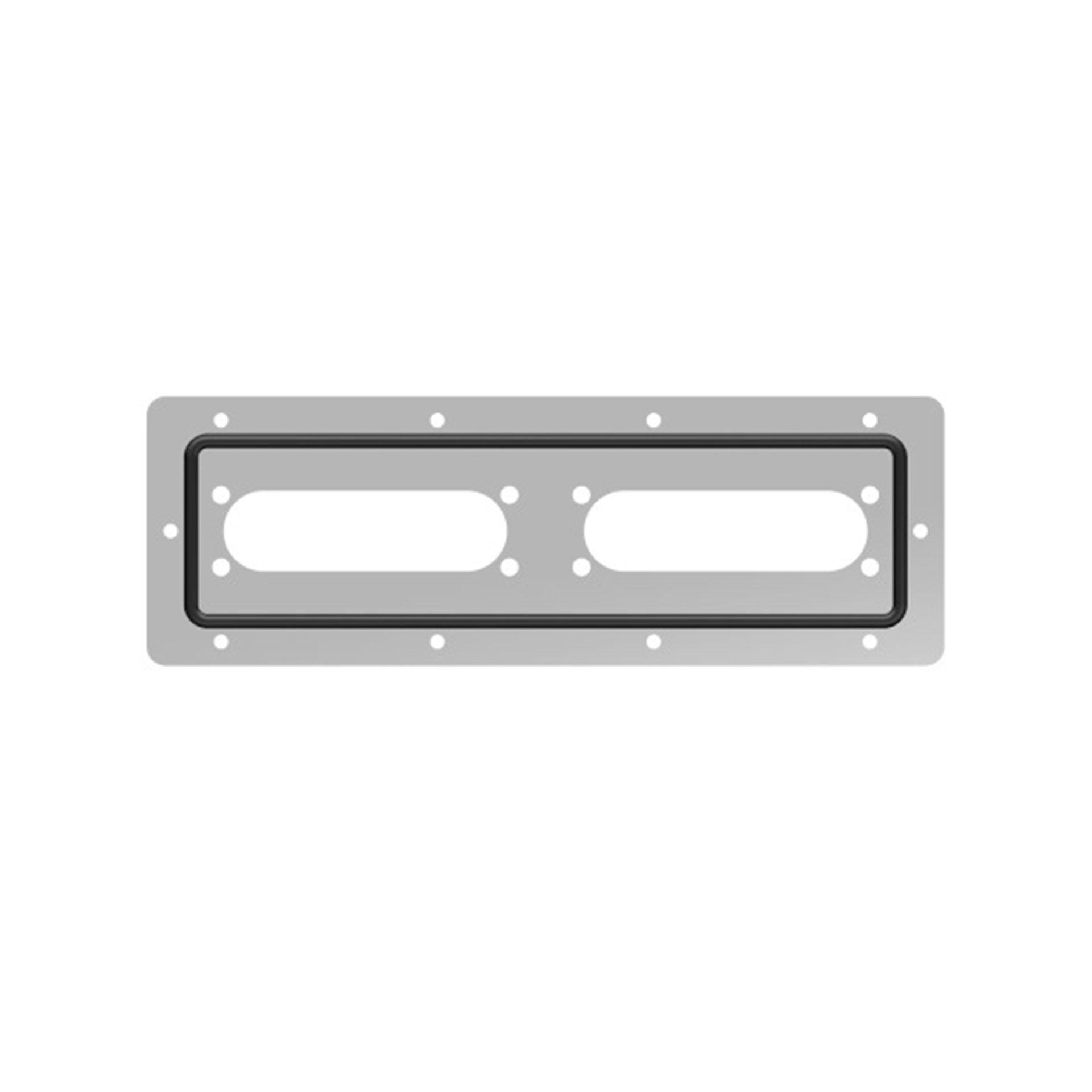 Cable entry FL13 with oval cut-out WxH 285x65mm, outer dimensions WxH 332x112mm