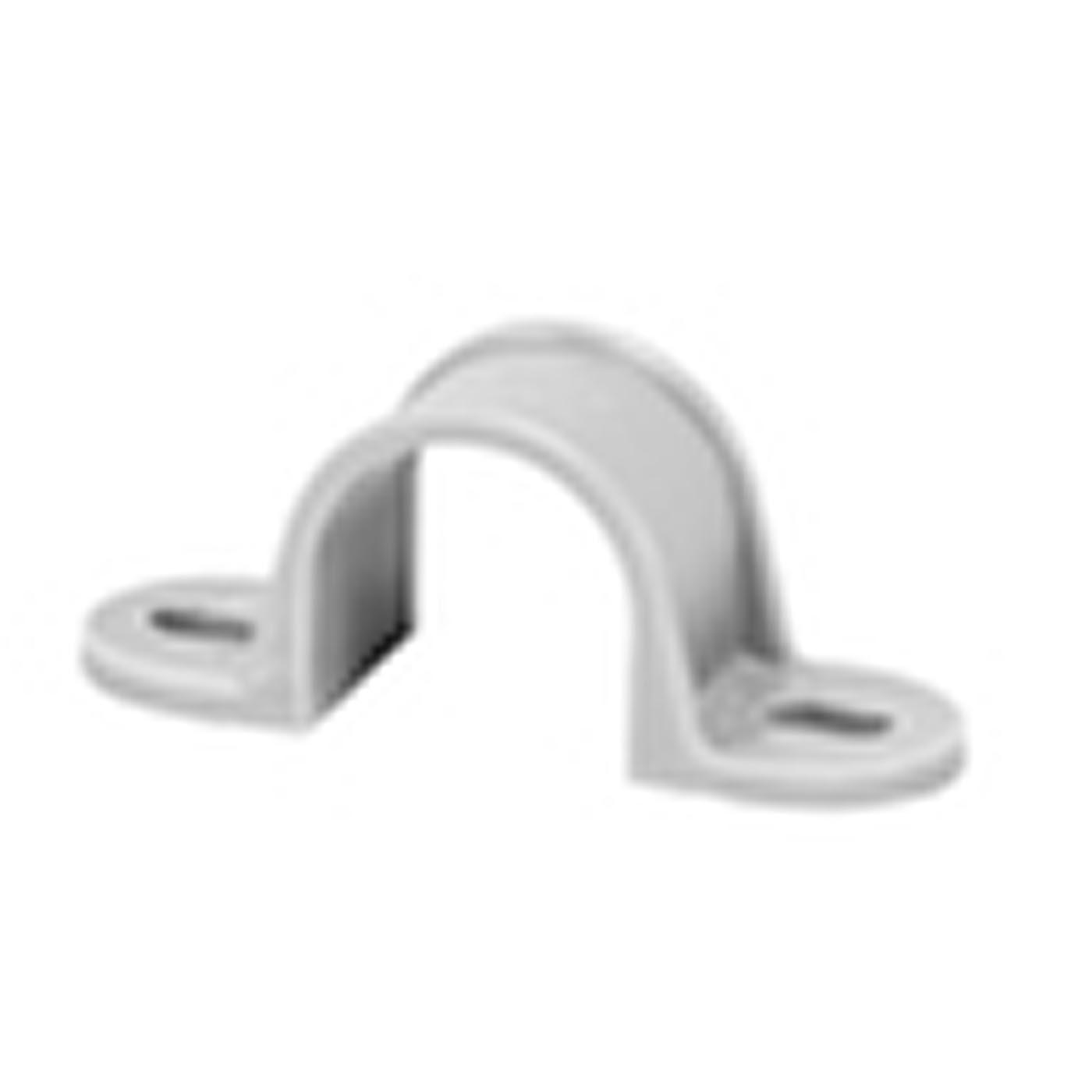 Morsetto a lamelle M32, a 2 lobi, grigio chiaro simile a RAL 7035, in PVC Morsetto a lamelle M32, a 2 lobi, grigio chiaro simile a RAL 7035, in PVC