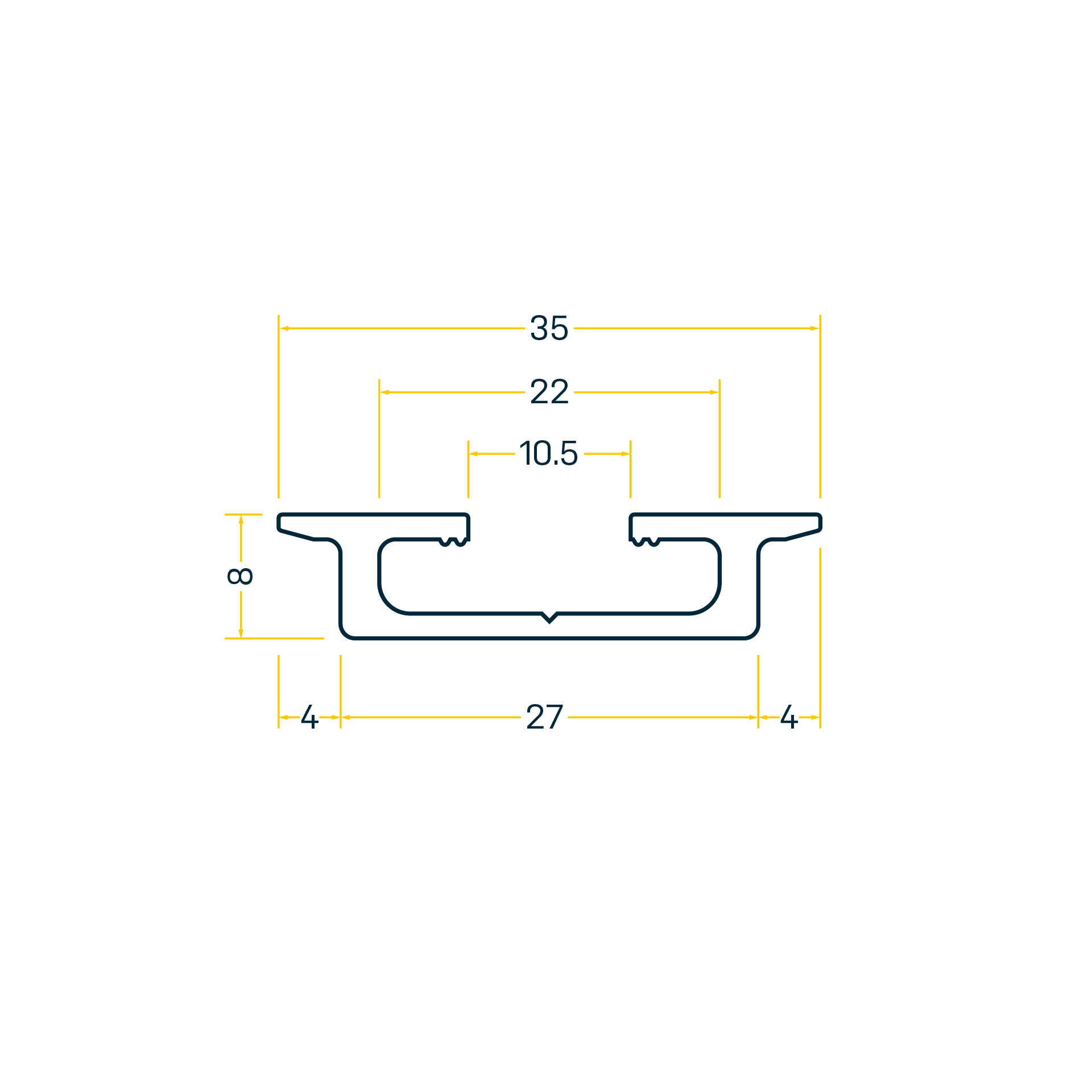 GA240 Rail pour appareil AS.35.2 GA240 Rail pour appareil AS.35.2