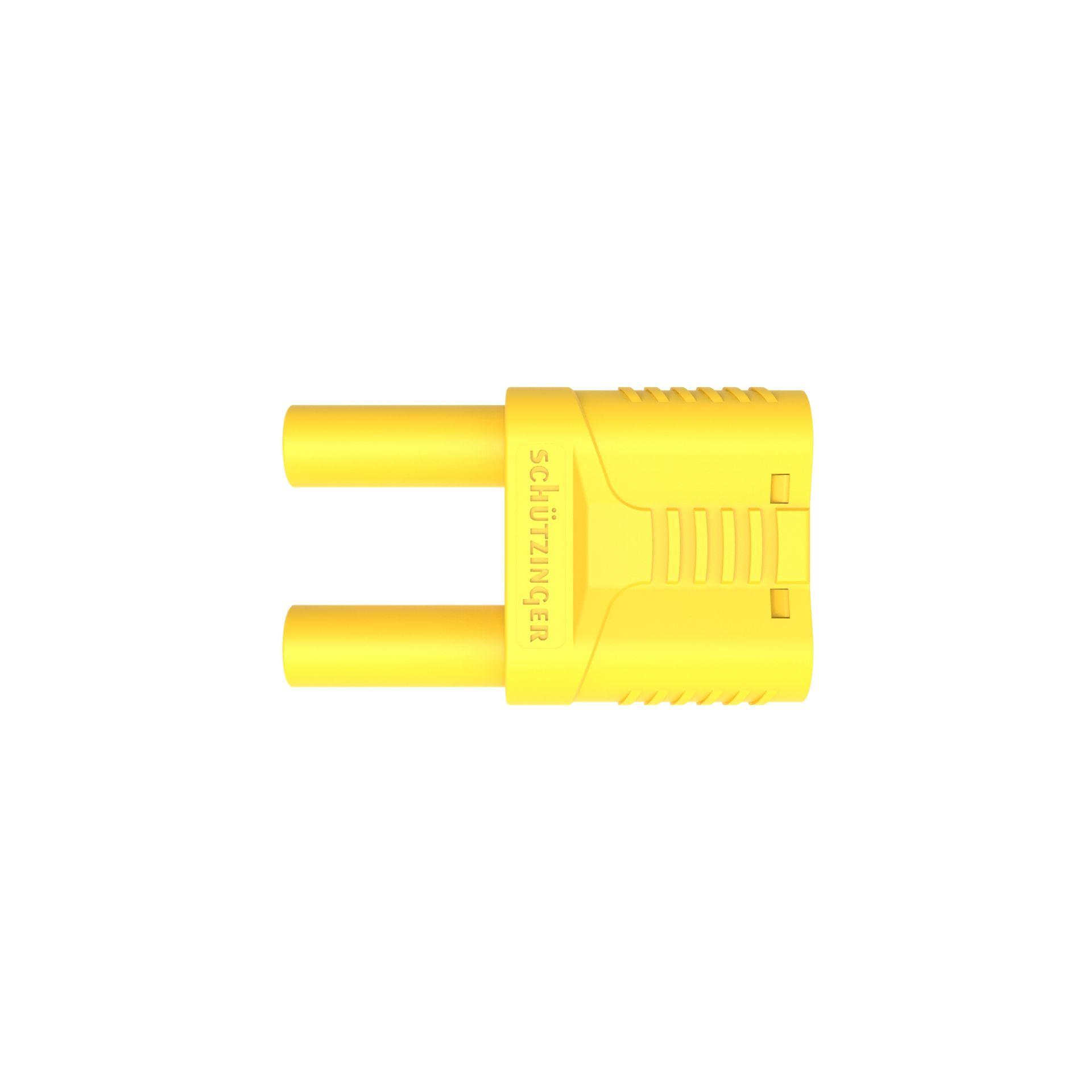 Spina di sicurezza per cortocircuito ø 4mm, gialla Spina di sicurezza per cortocircuito ø 4mm, gialla