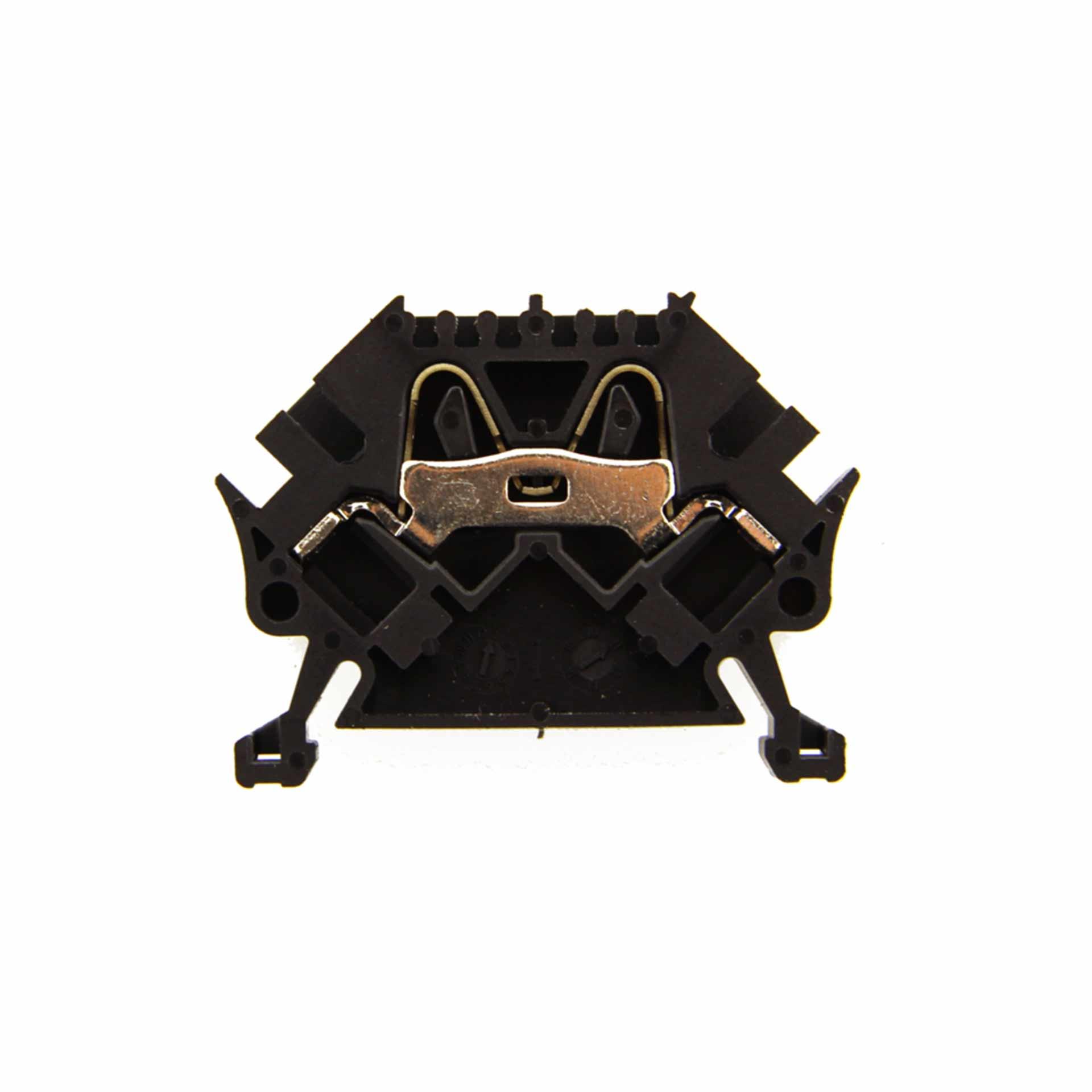 Terminale a molla 45° 4 mm², 2 conduttori, nero Terminale a molla 45° 4 mm², 2 conduttori, nero