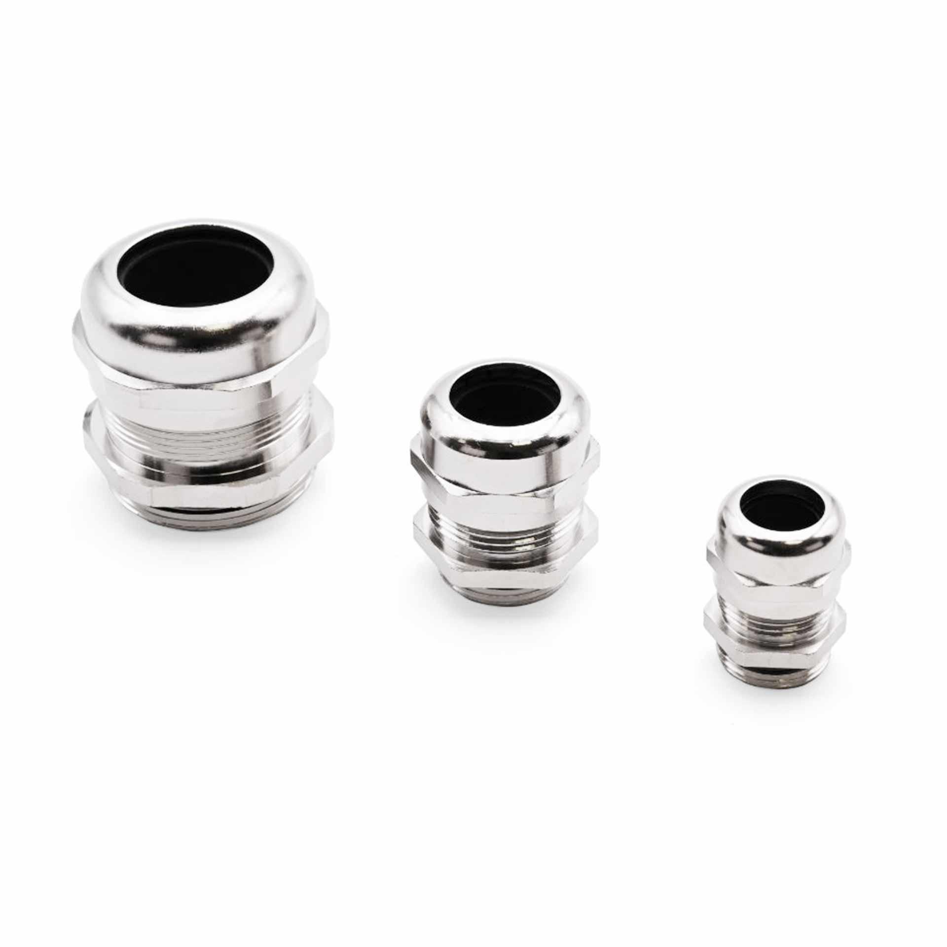 Presse-étoupe Maxibrass M63, laiton nickelé, protection CEM pour câbles avec blindage, GS:39-48mm Presse-étoupe Maxibrass M63, laiton nickelé, protection CEM pour câbles avec blindage, GS:39-48mm